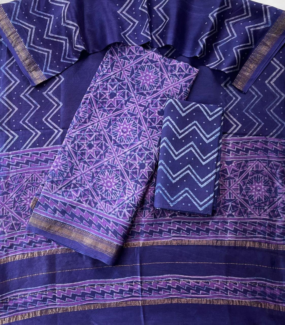 Maheshwari Printed Suit Set