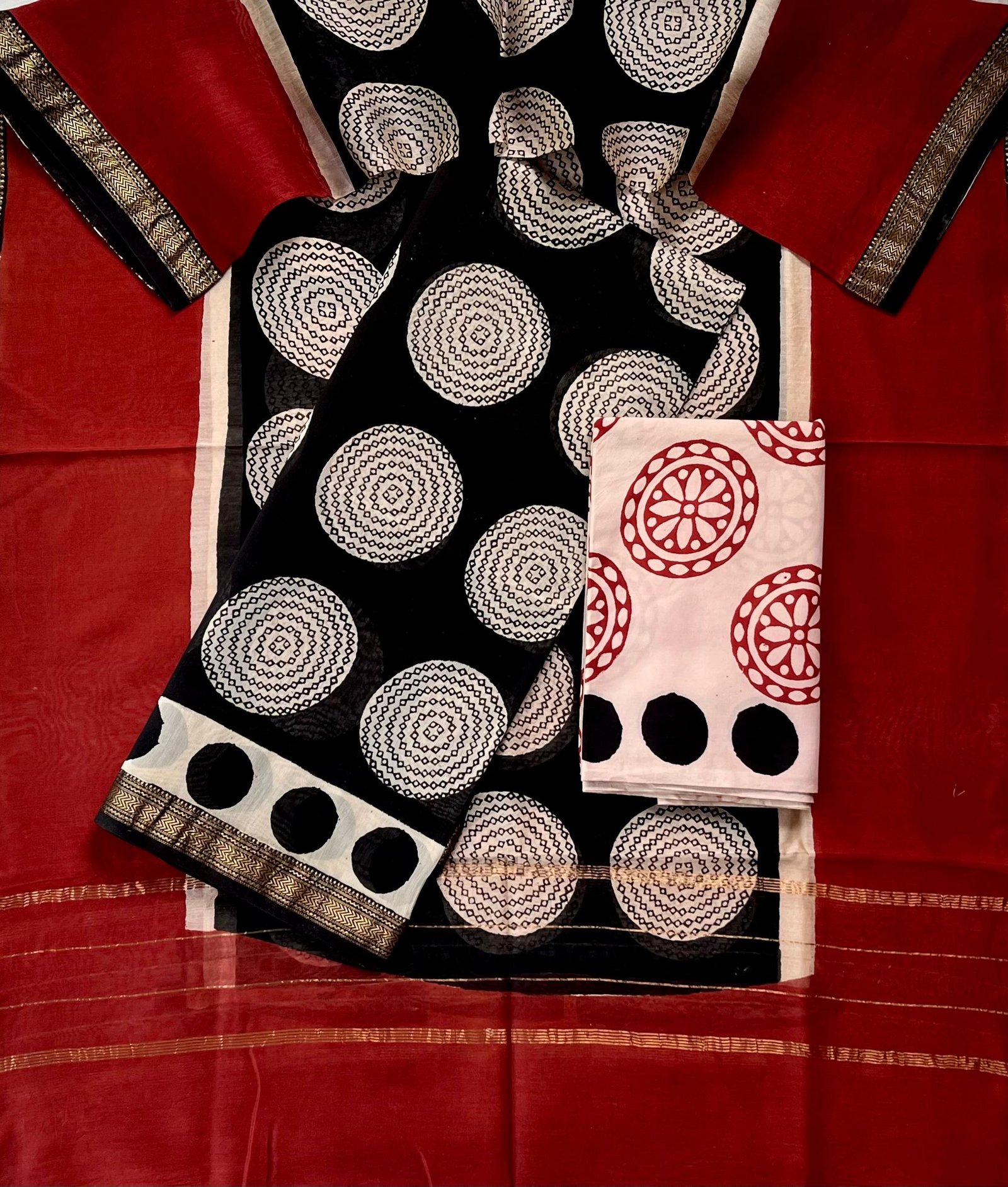 Maheshwari Printed Suit Set