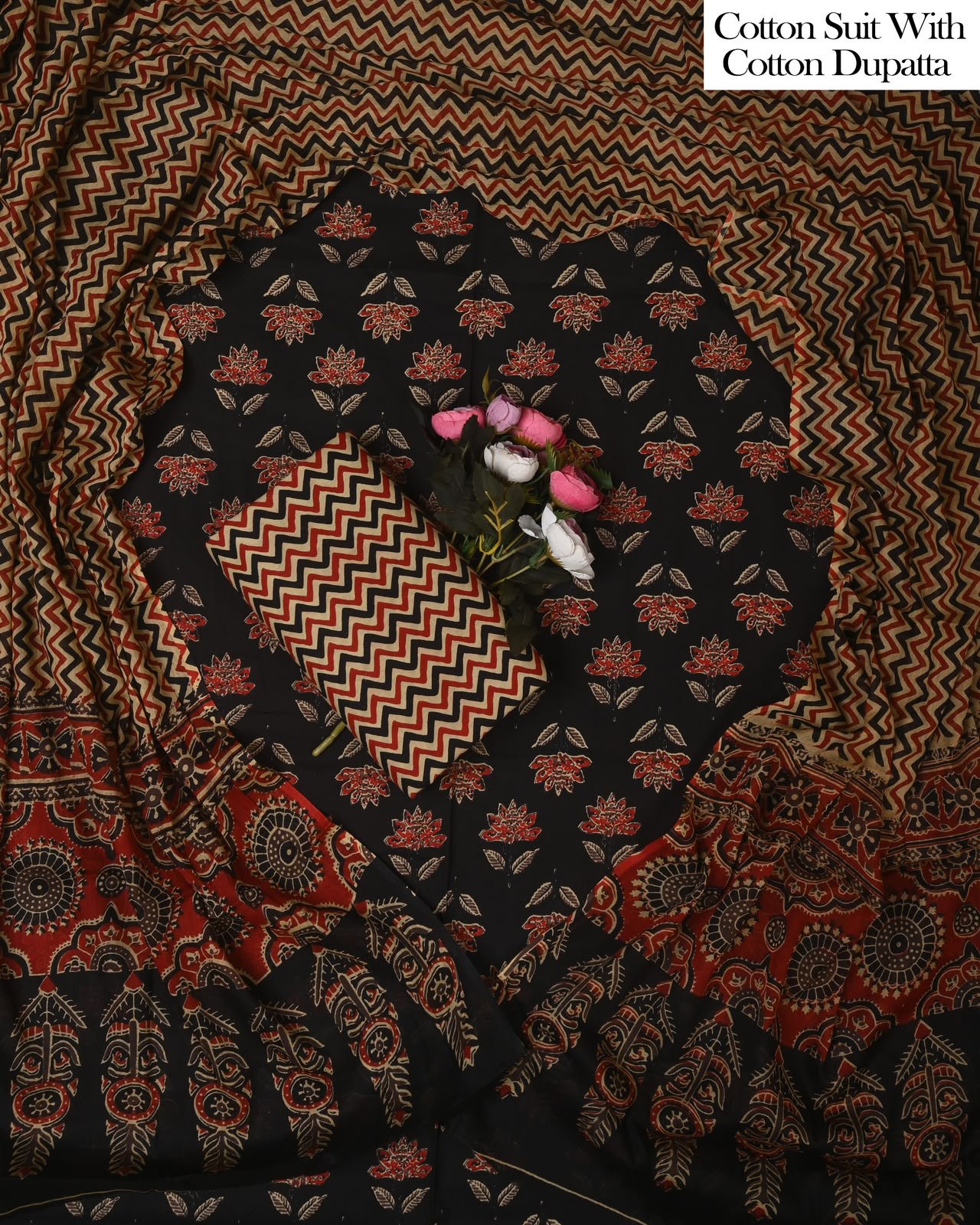 Cotton Dupatta Printed Suit