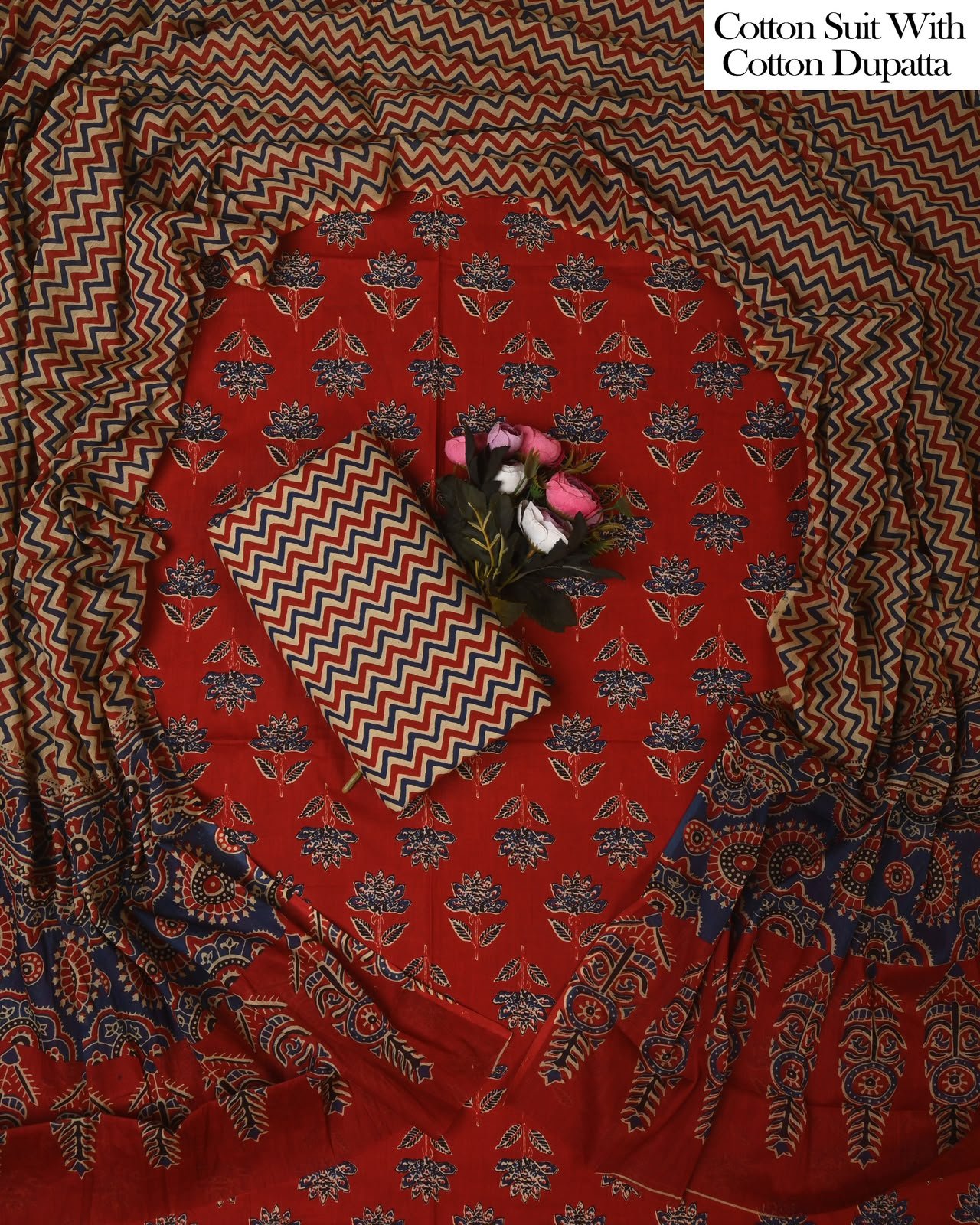 Cotton Dupatta Printed Suit