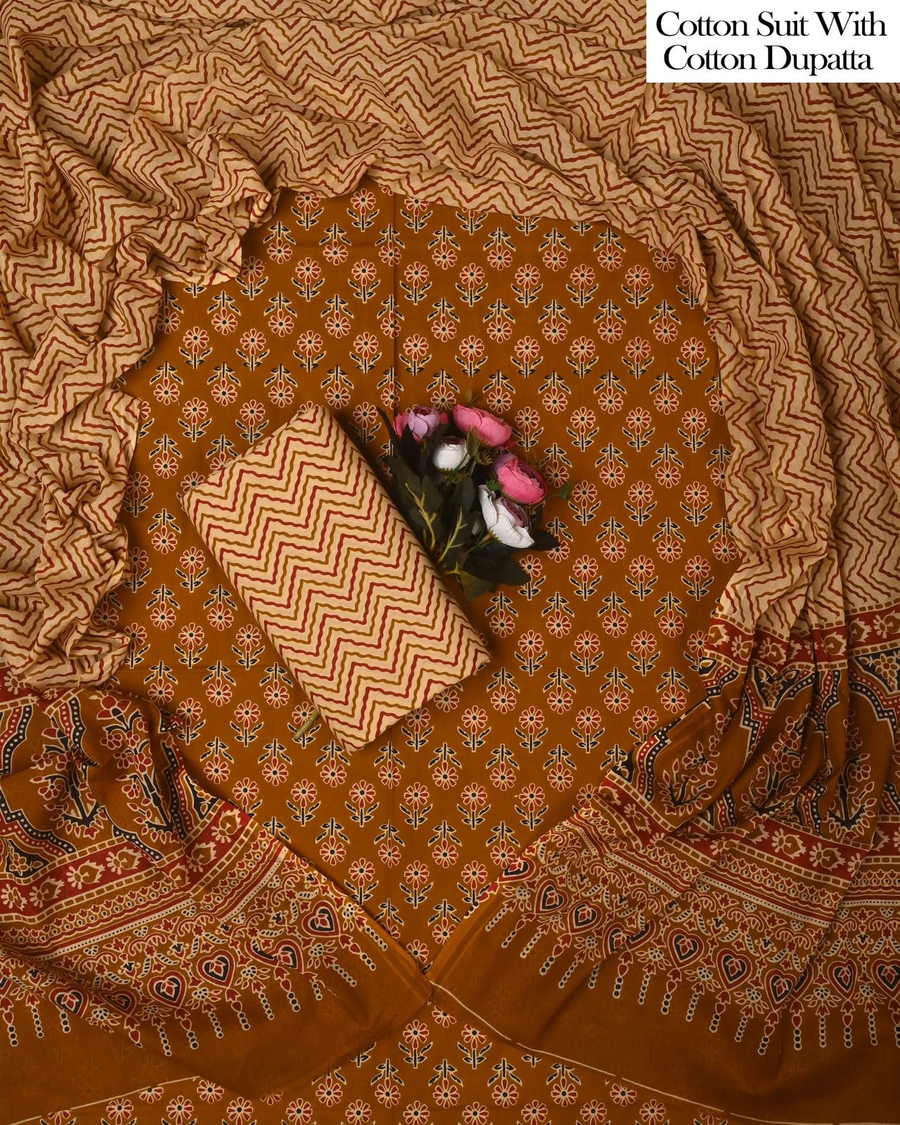 Cotton Dupatta Printed Suit