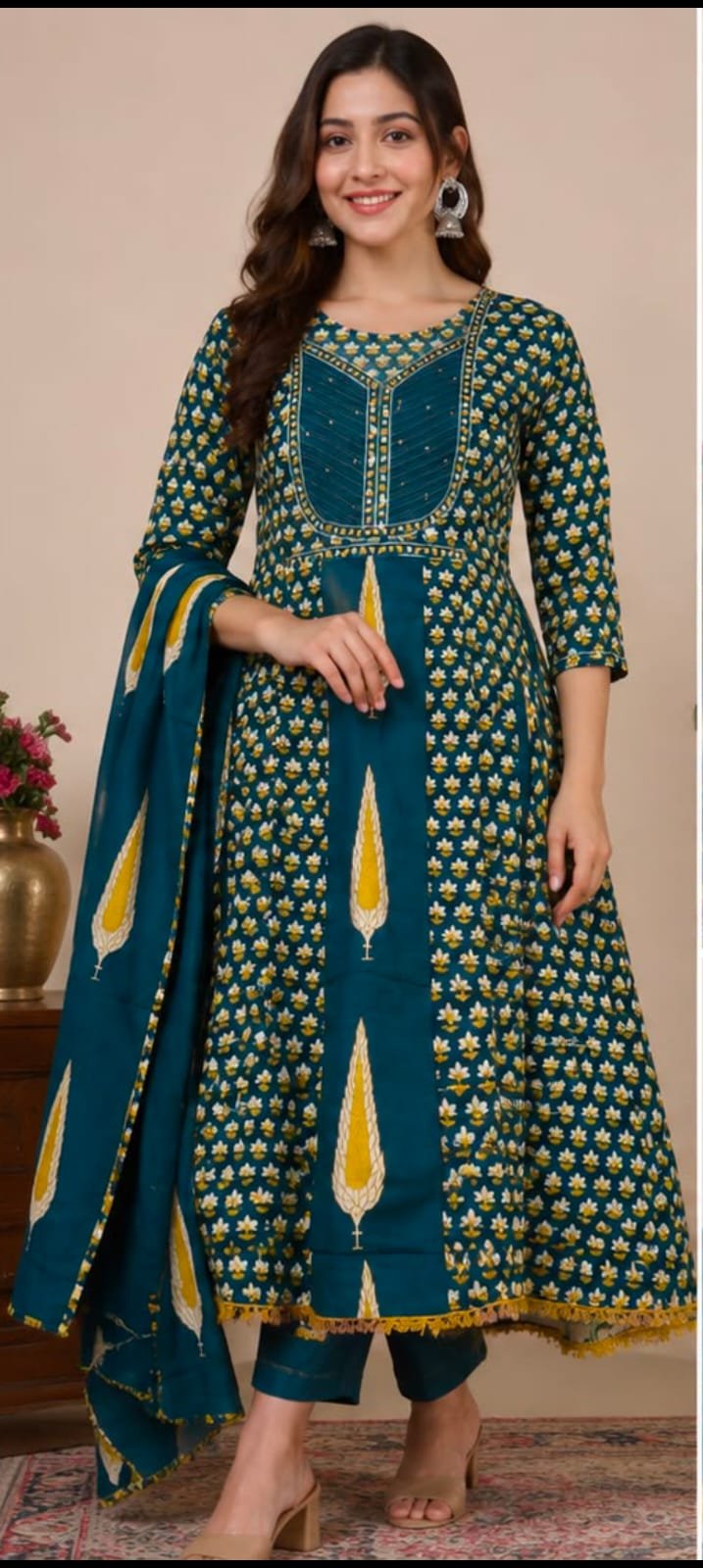 Cotton Printed Stitched Suit Set