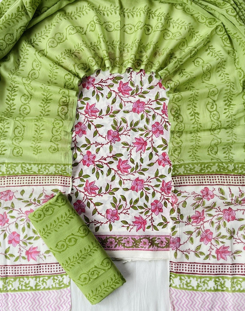Cotton Dupatta Printed Suit