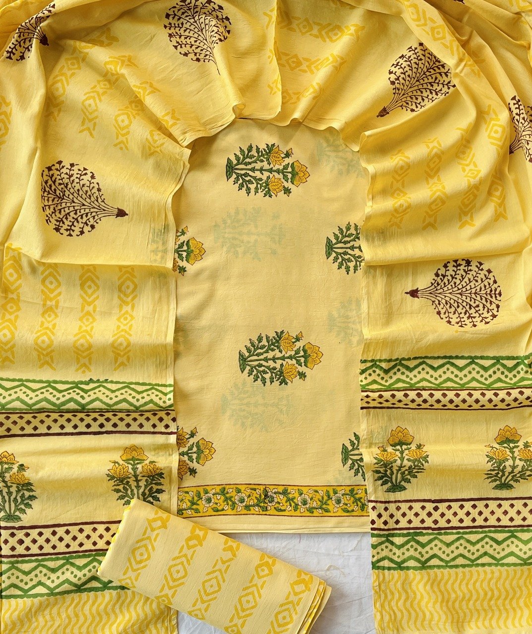 Cotton Dupatta Printed Suit