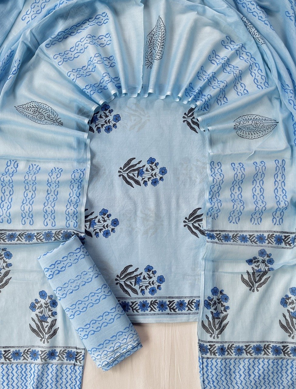 Cotton Dupatta Printed Suit