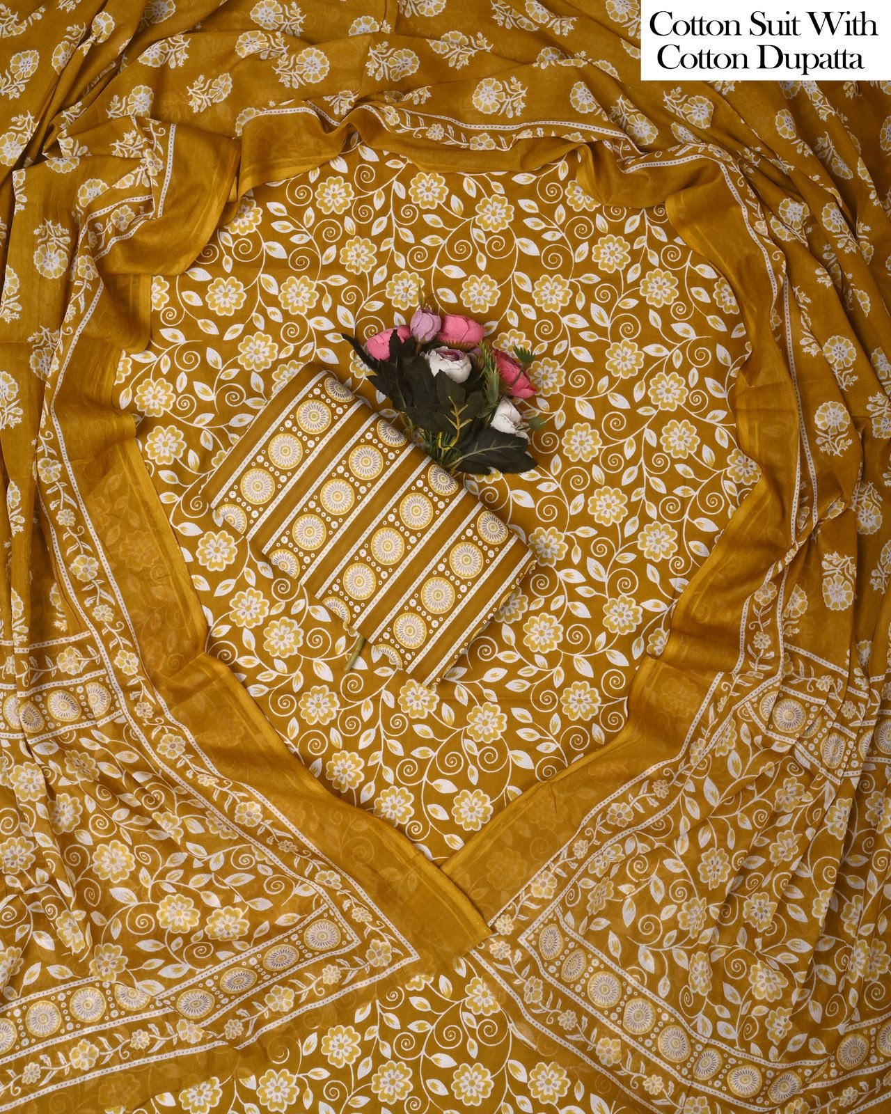 Cotton Dupatta Printed Suit