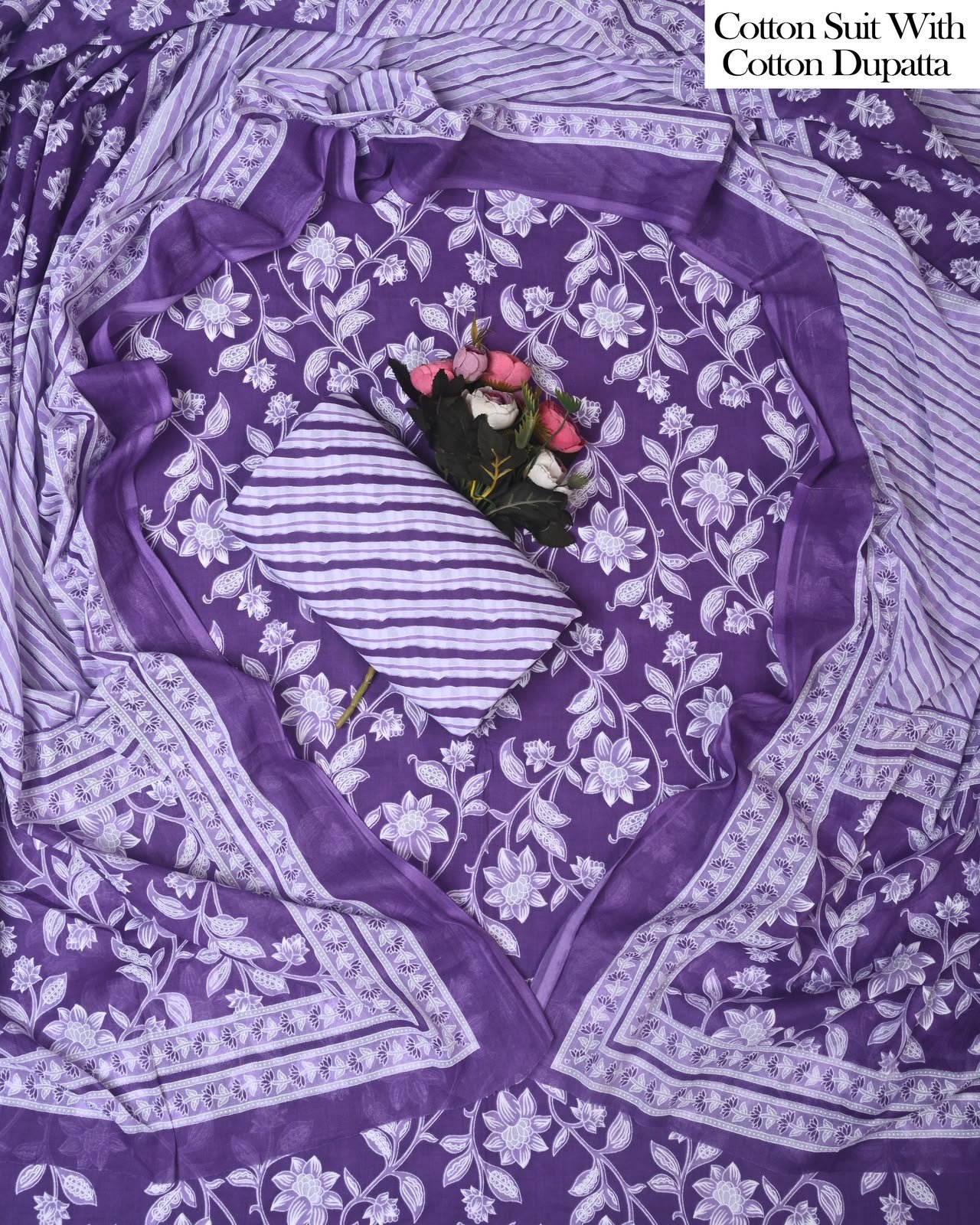 Cotton Dupatta Printed Suit