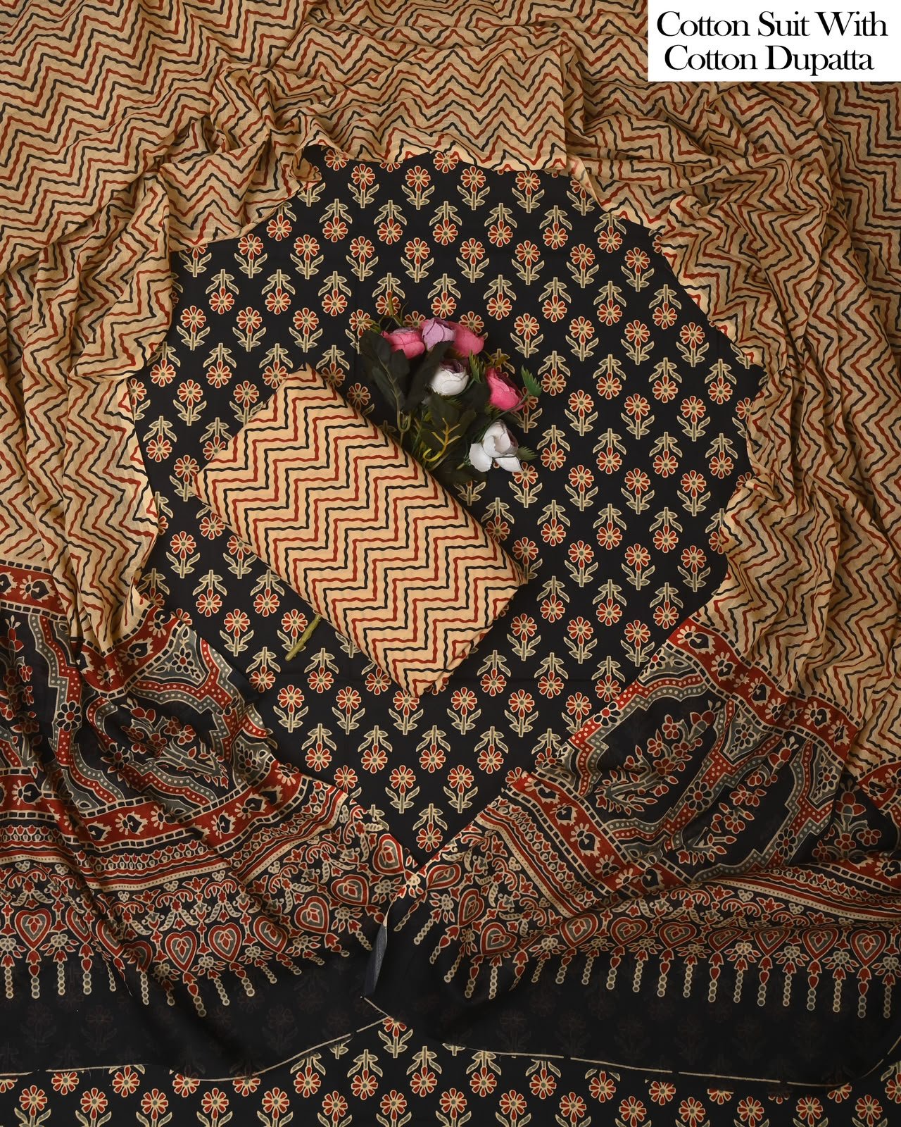 Cotton Dupatta Printed Suit