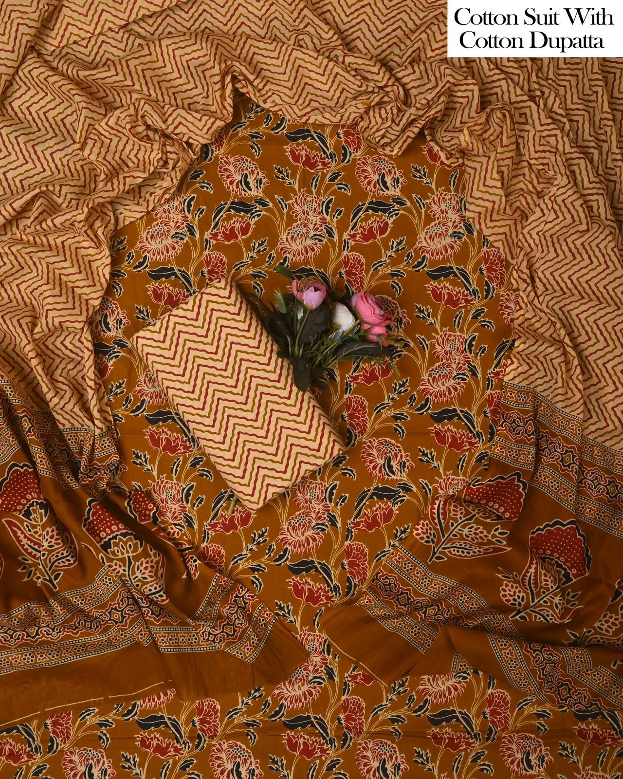 Cotton Dupatta Printed Suit