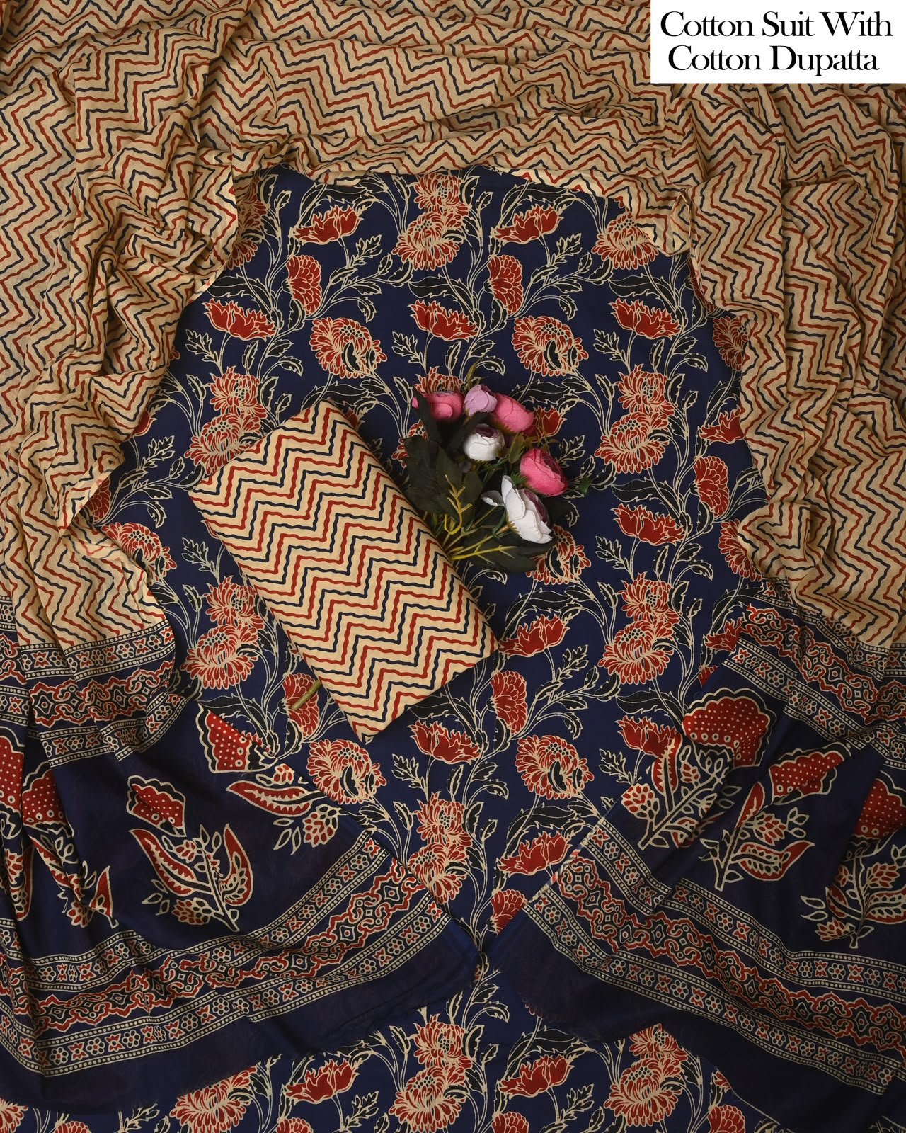 Cotton Dupatta Printed Suit