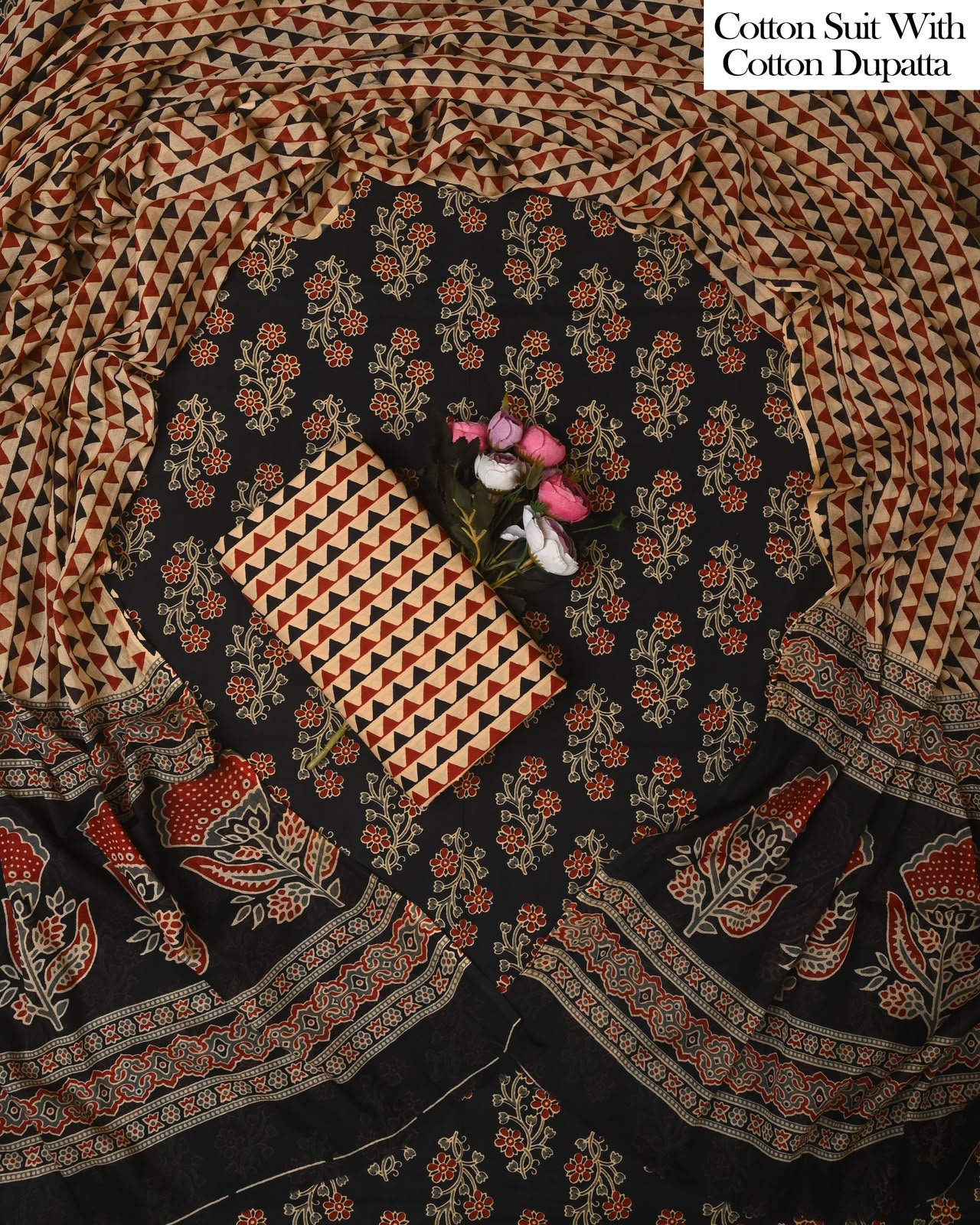Cotton Dupatta Printed Suit