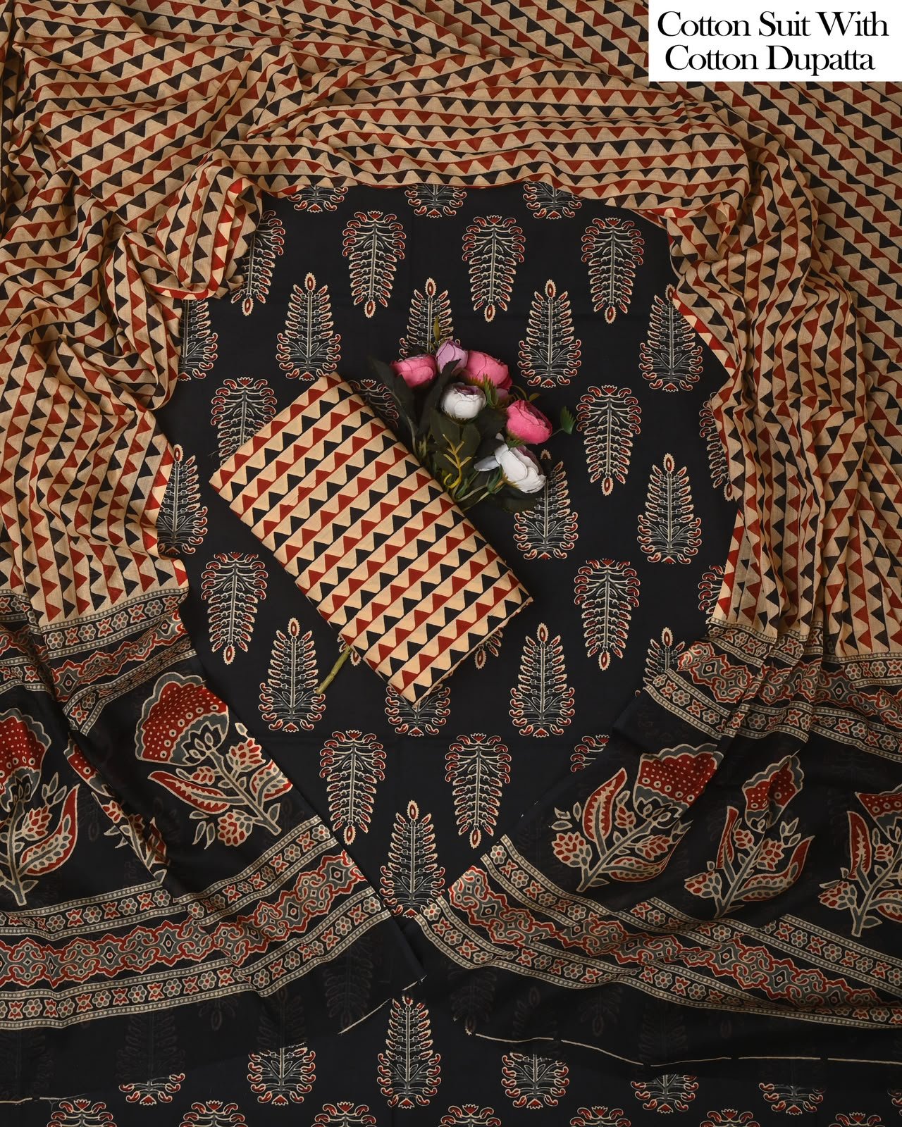 Cotton Dupatta Printed Suit