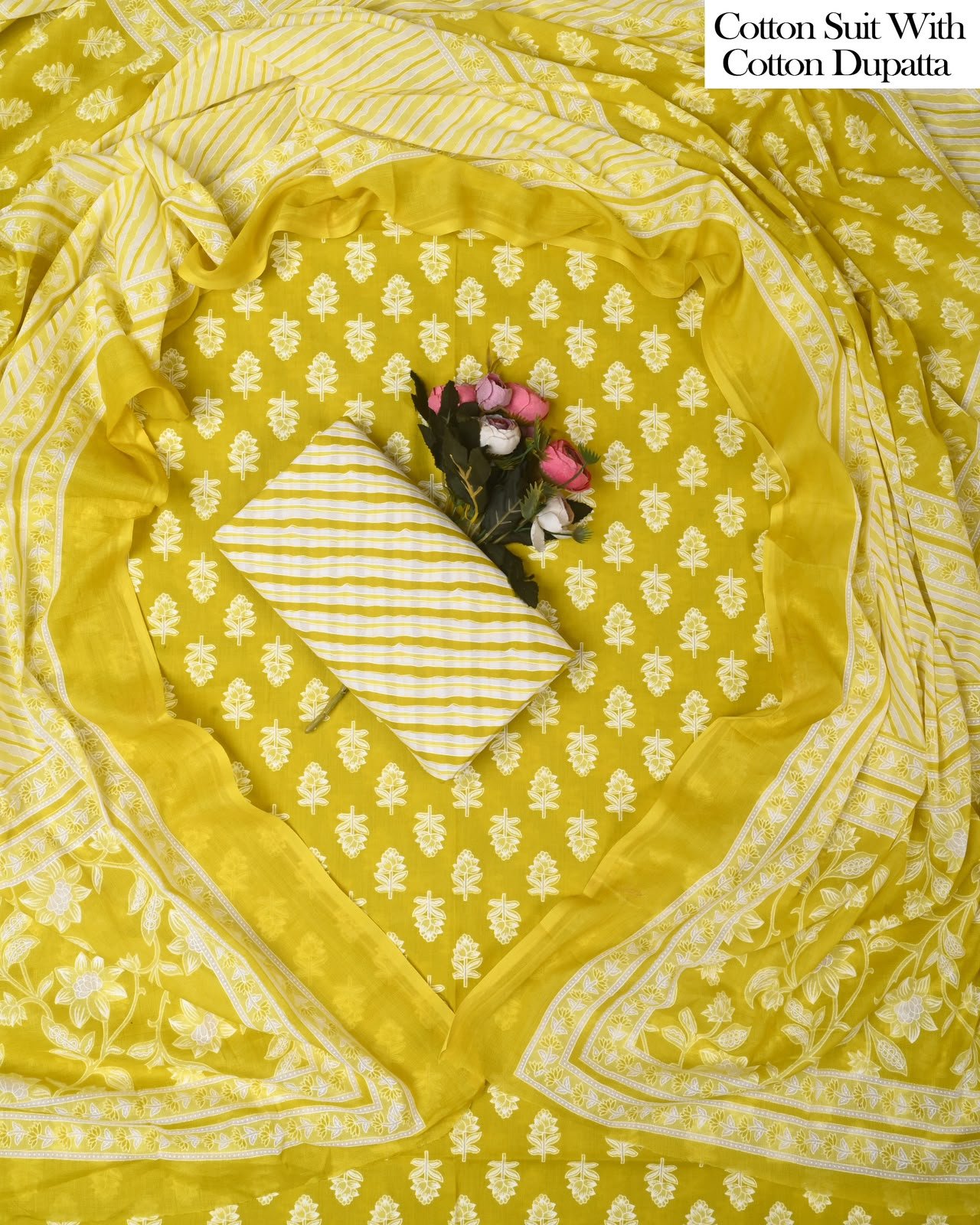Cotton Dupatta Printed Suit
