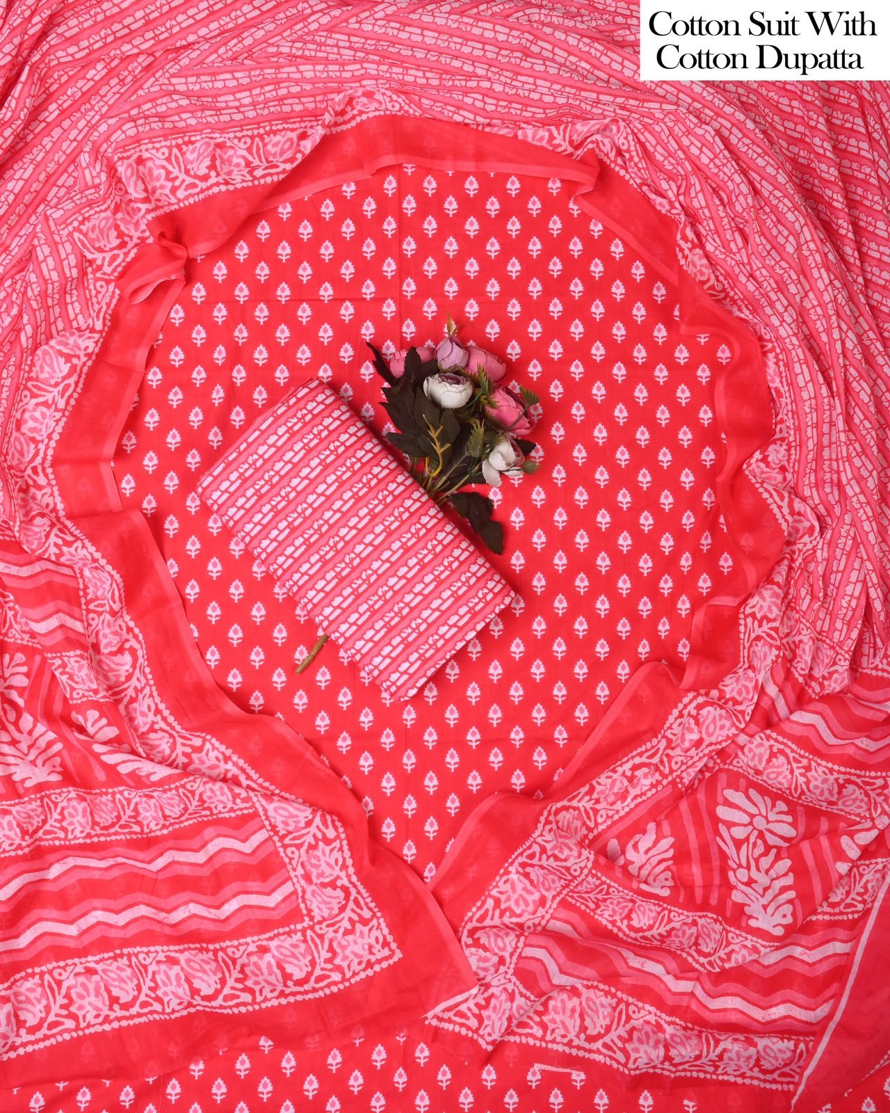 Cotton Dupatta Printed Suit
