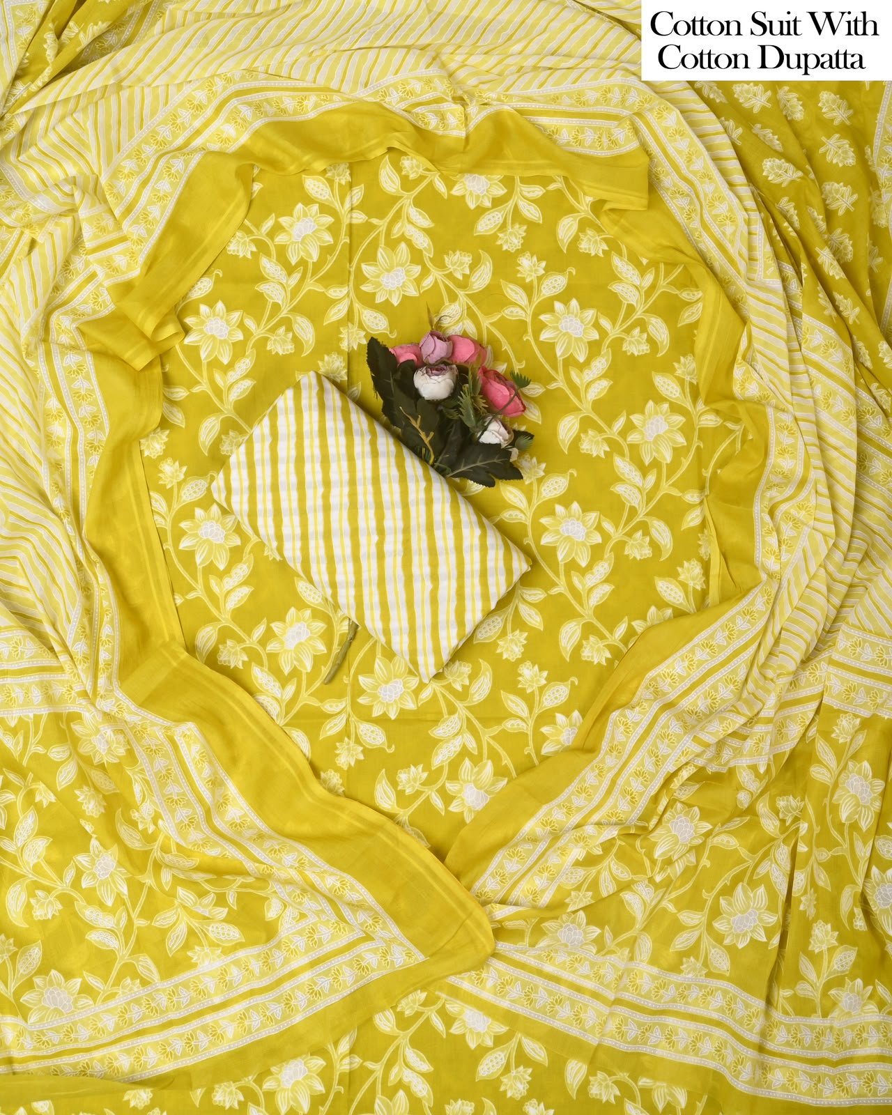 Cotton Dupatta Printed Suit