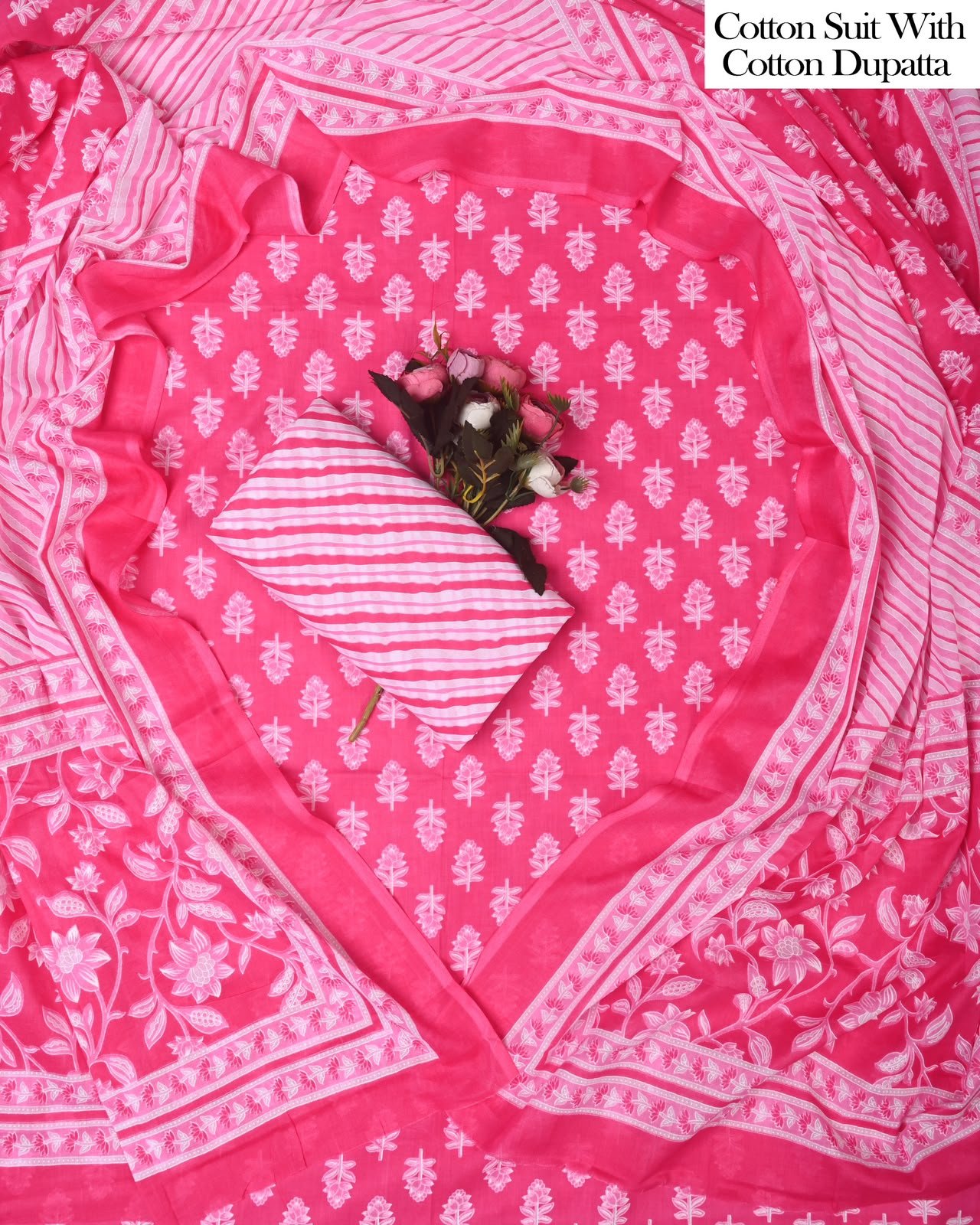 Cotton Dupatta Printed Suit