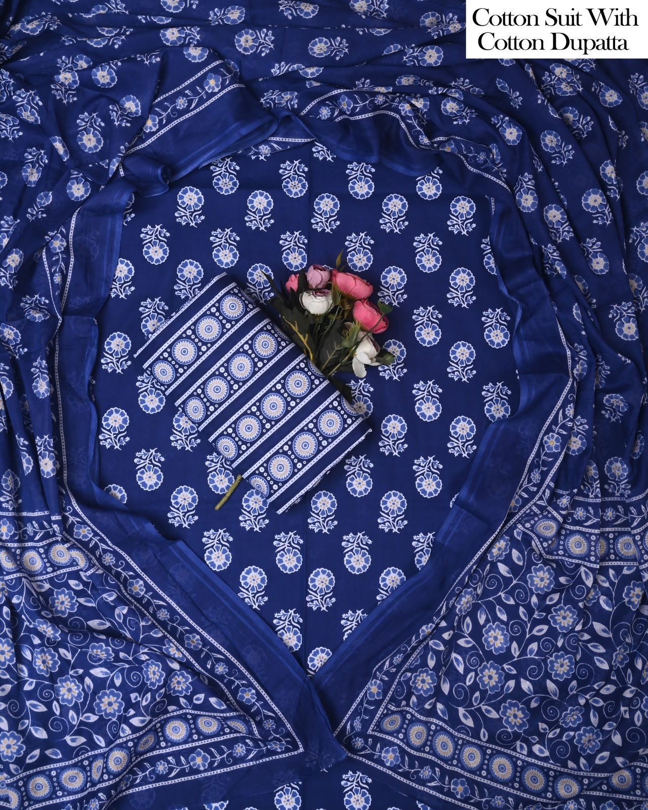 Cotton Dupatta Printed Suit