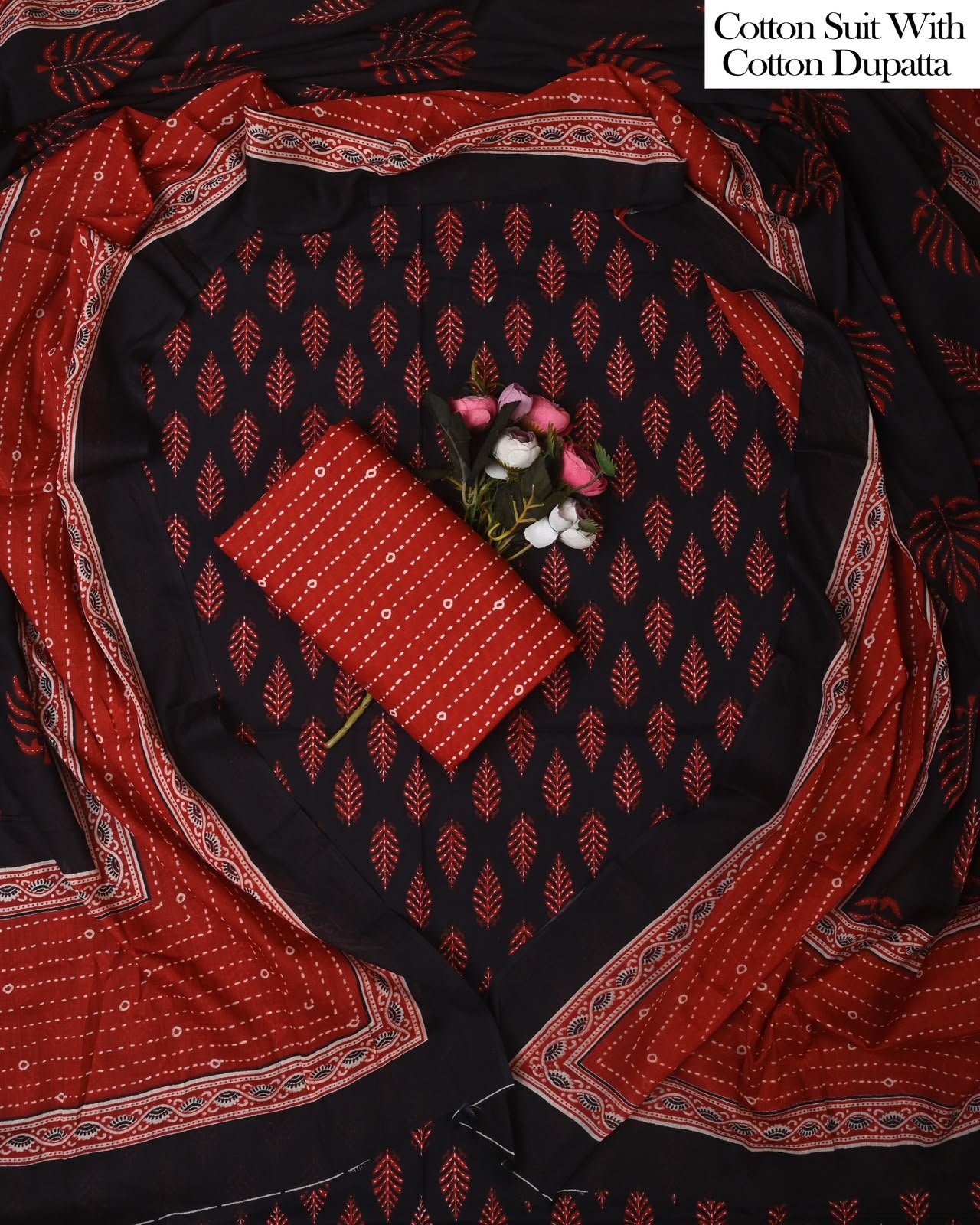 Cotton Dupatta Printed Suit
