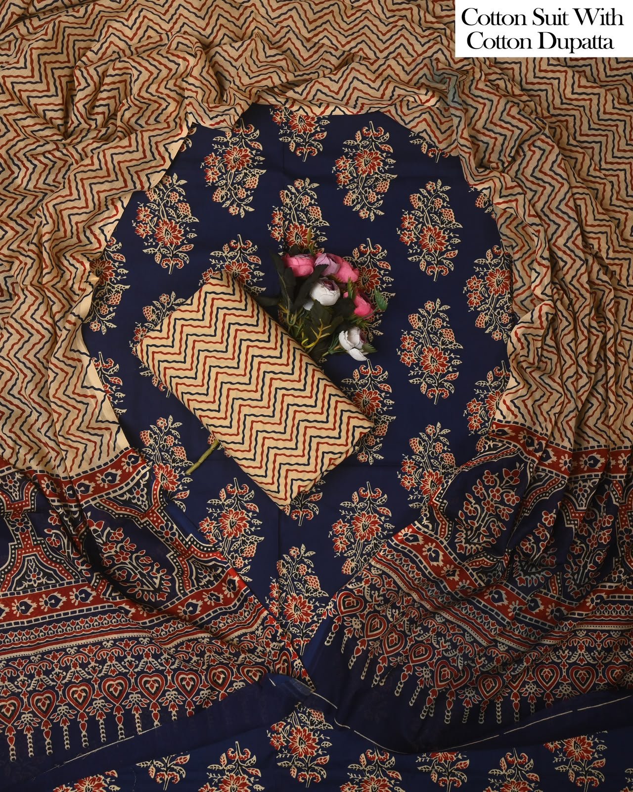 Cotton Dupatta Printed Suit