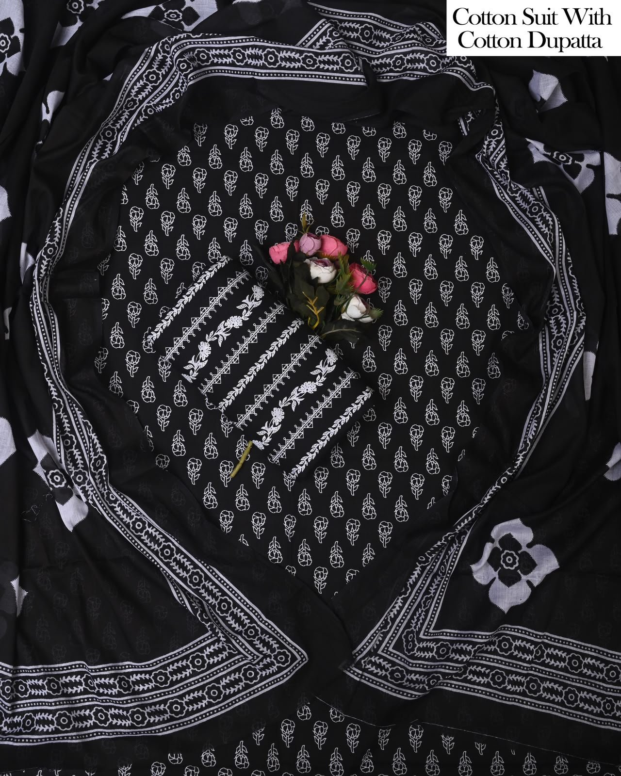 Cotton Dupatta Printed Suit