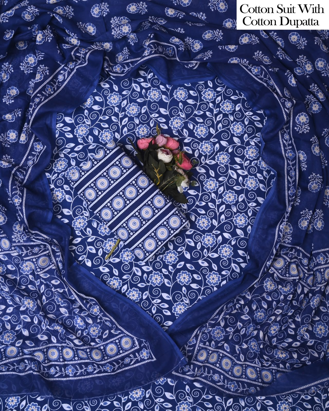 Cotton Dupatta Printed Suit