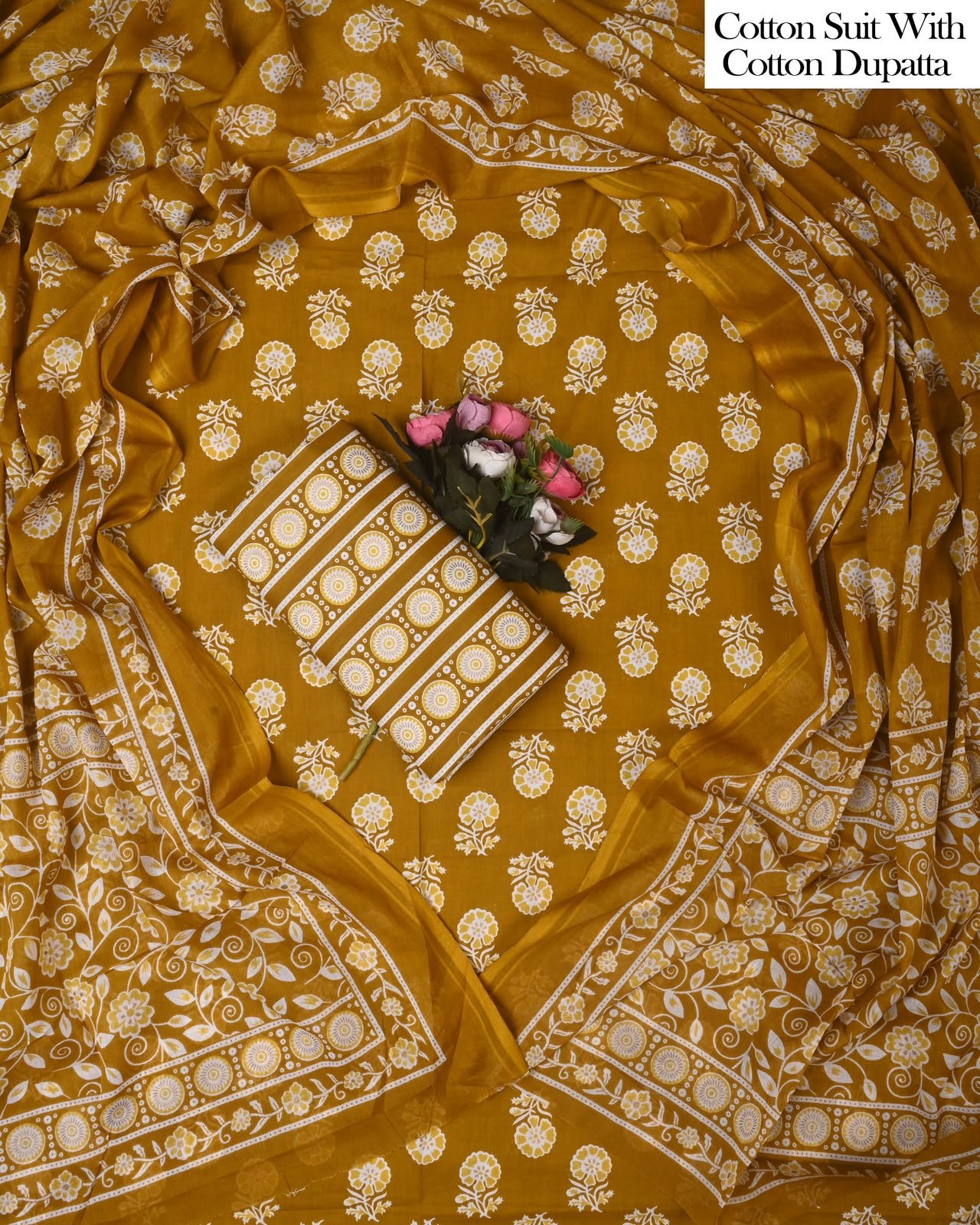 Cotton Dupatta Printed Suit