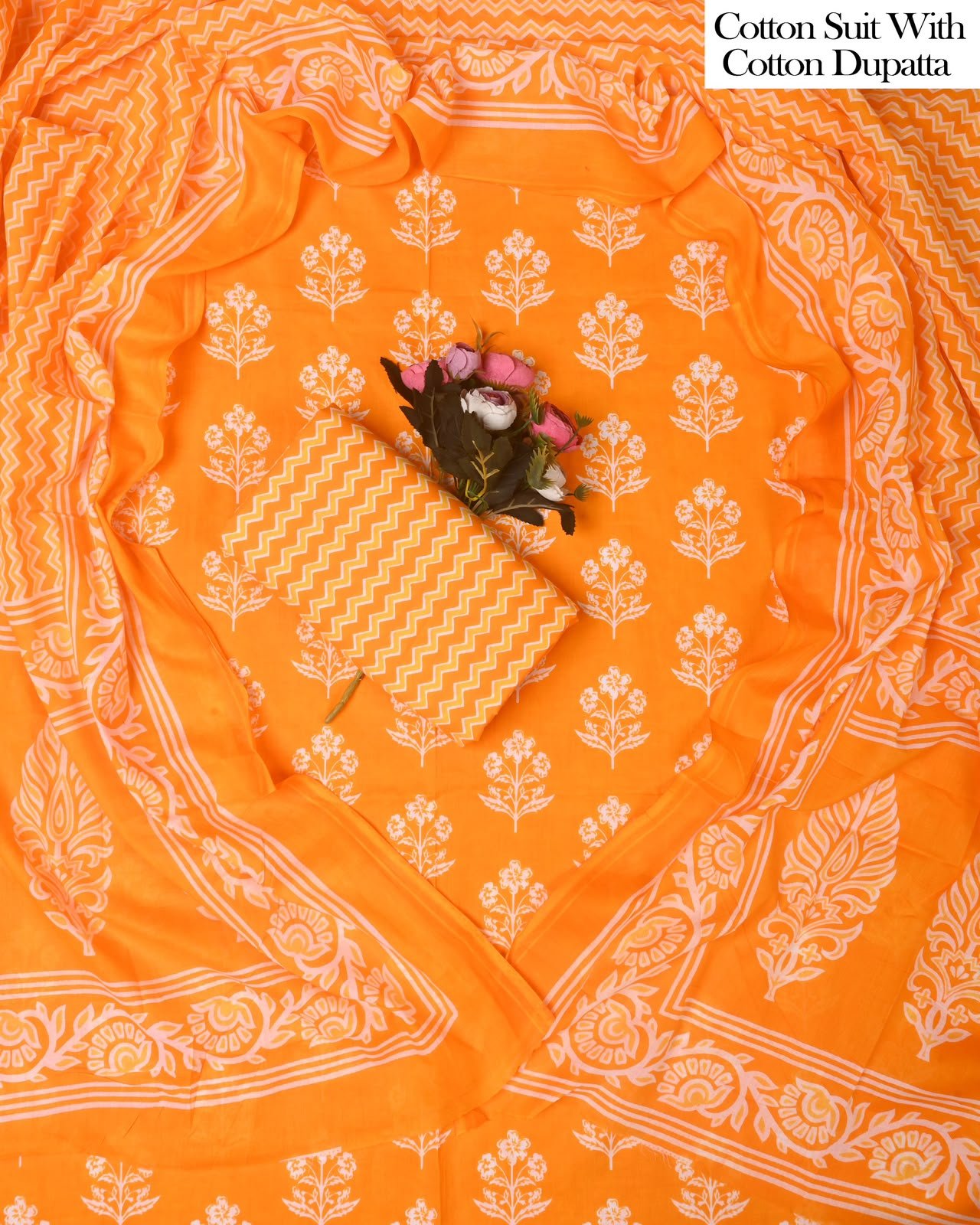 Cotton Dupatta Printed Suit