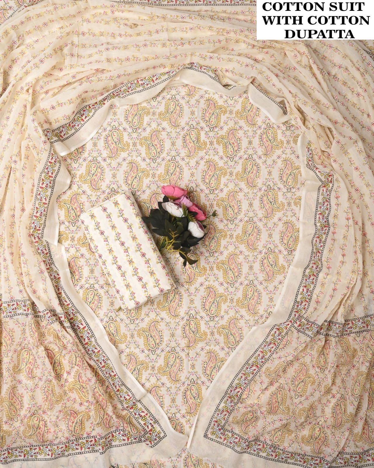 Cotton Dupatta Printed Suit