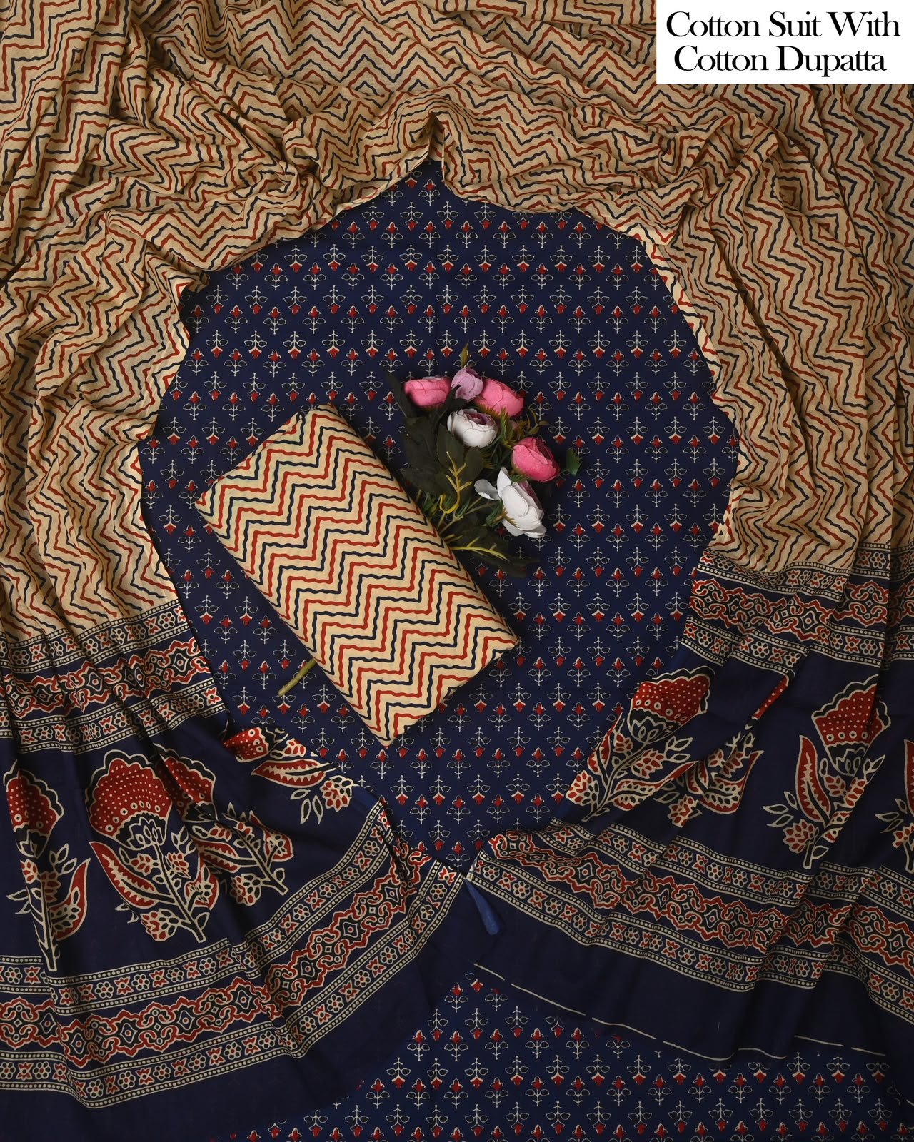 Cotton Dupatta Printed Suit