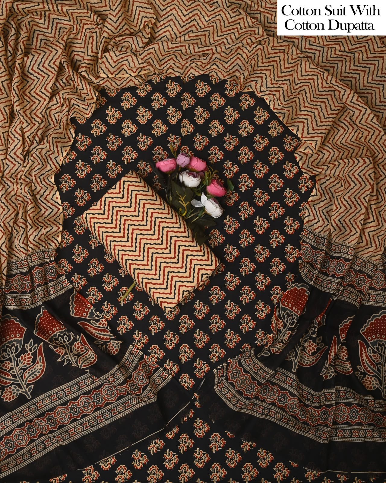 Cotton Dupatta Printed Suit