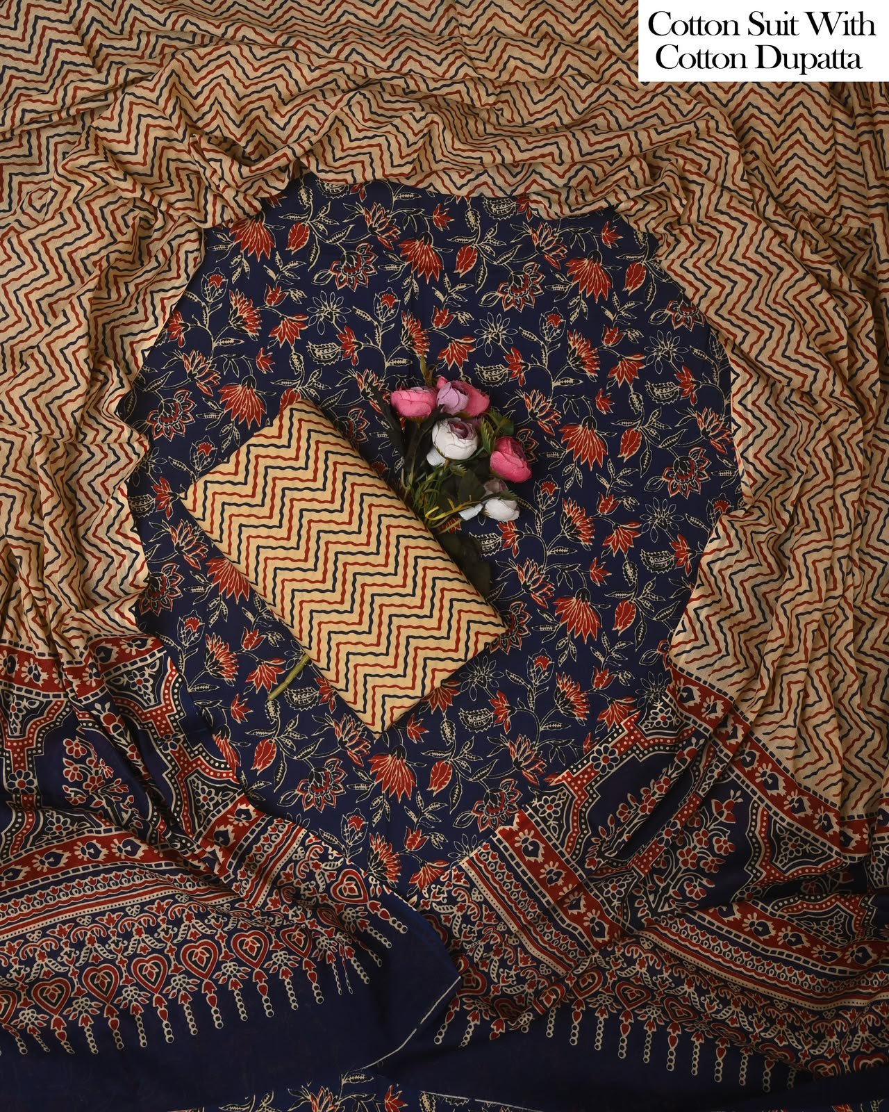 Cotton Dupatta Printed Suit