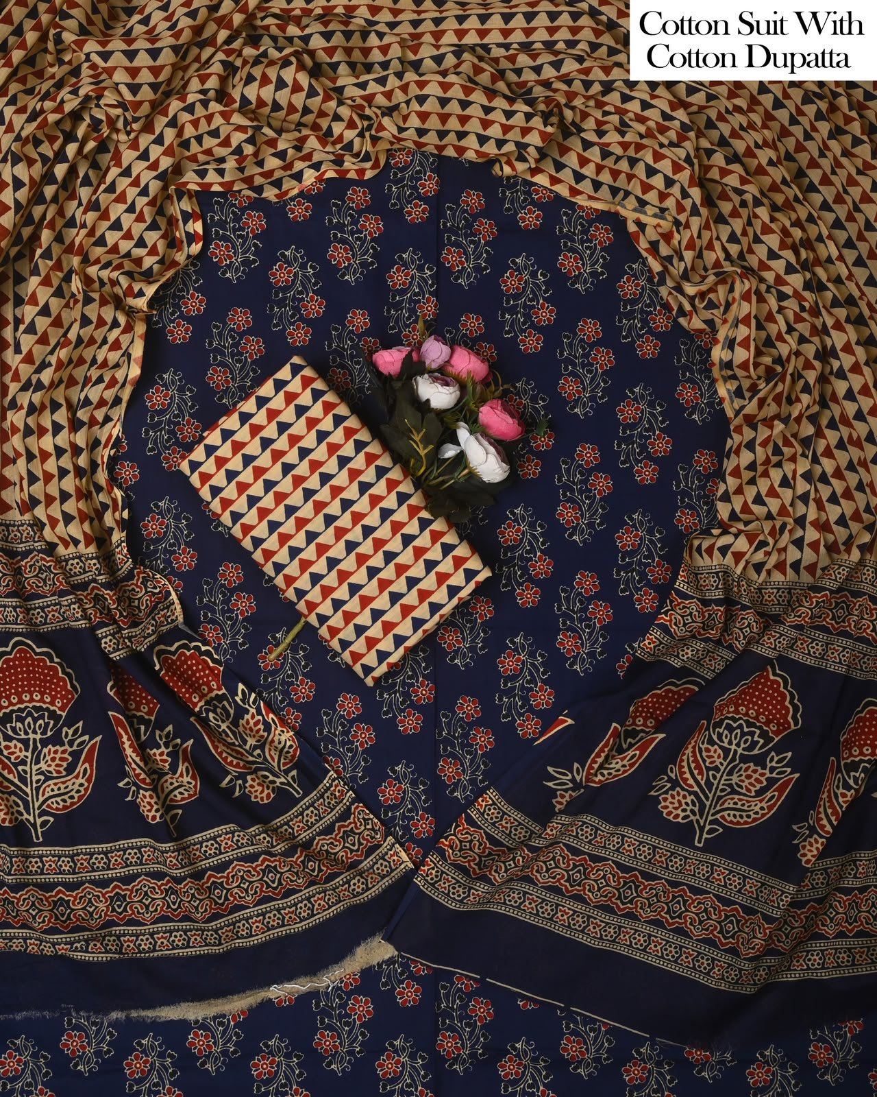 Cotton Dupatta Printed Suit