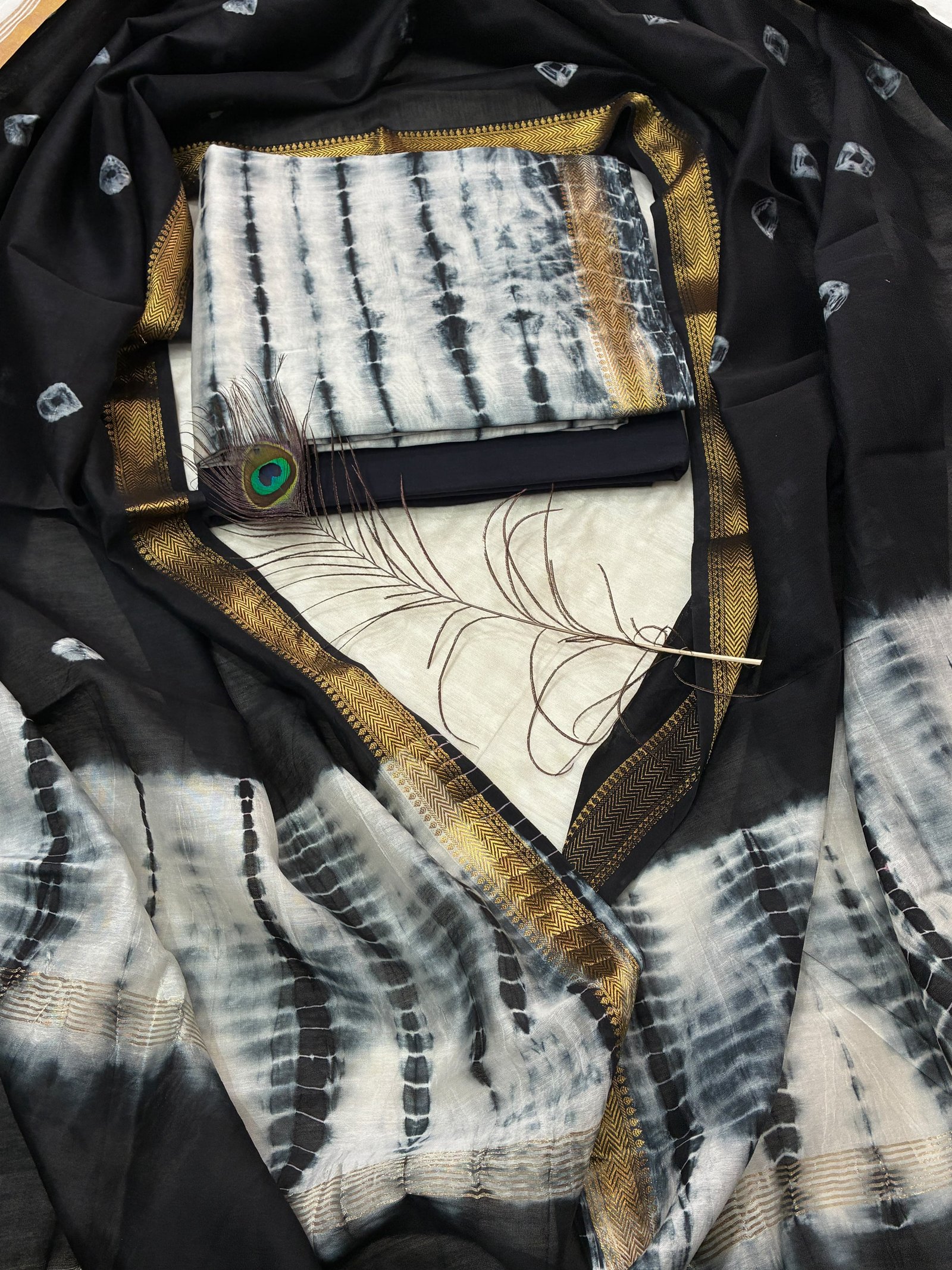 Maheshwari Block Printed Suit