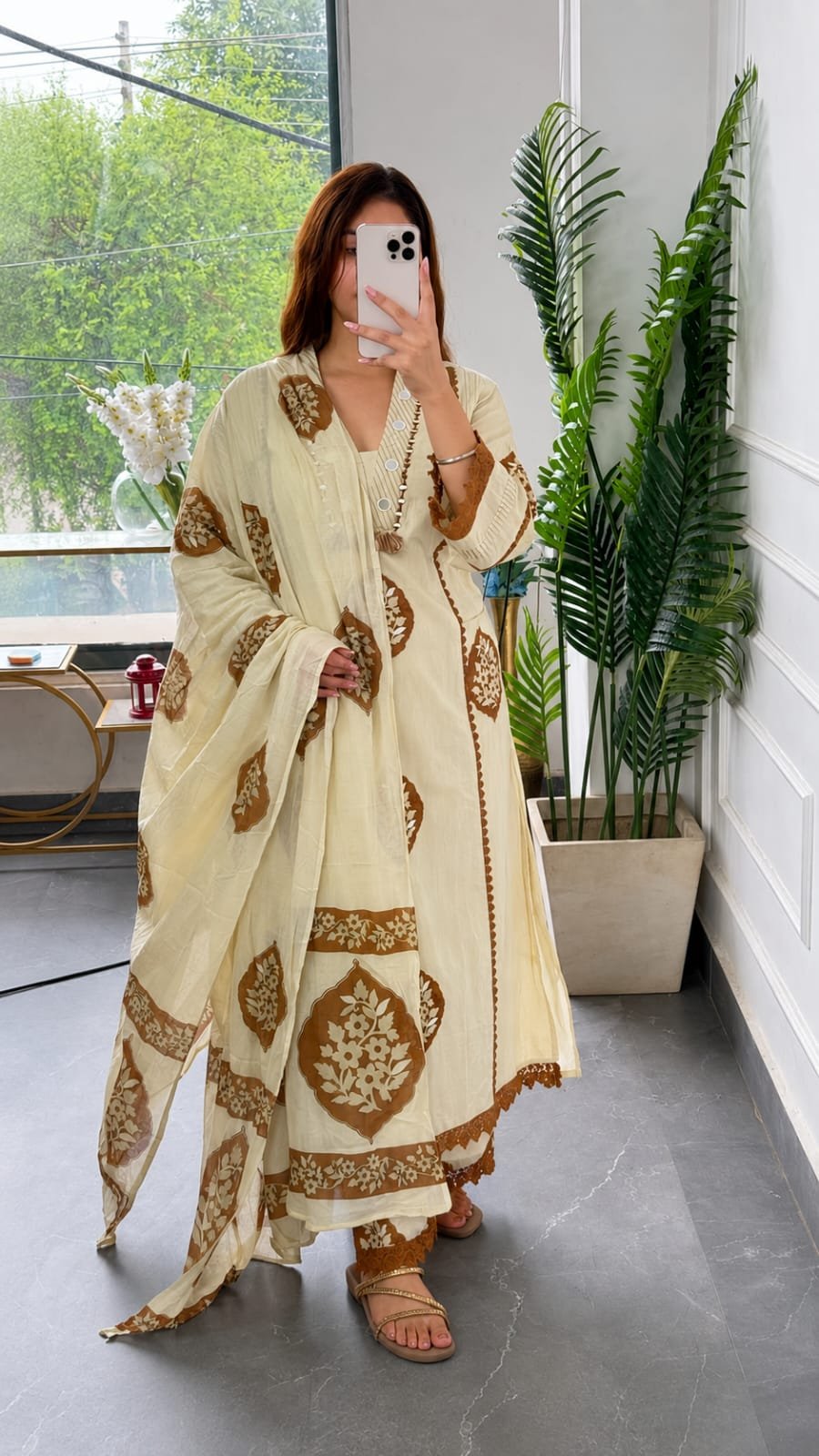 Cotton Printed Stitched Suit Set