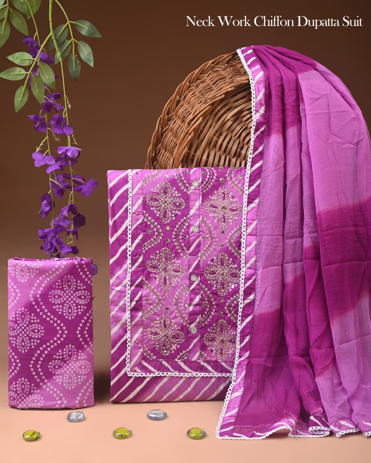 Gota Suit Chiffon Dupatta