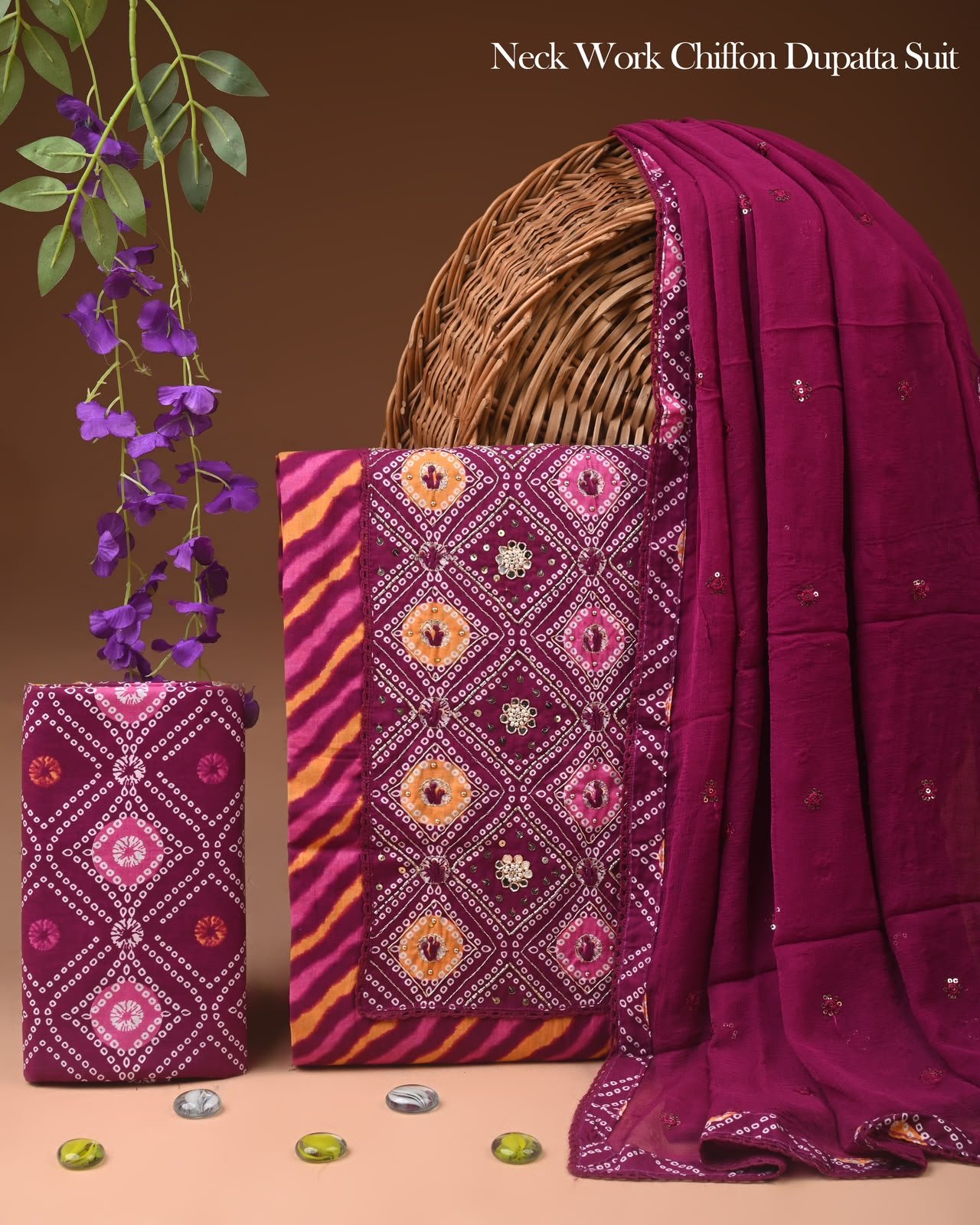 Gota Suit Chiffon Dupatta