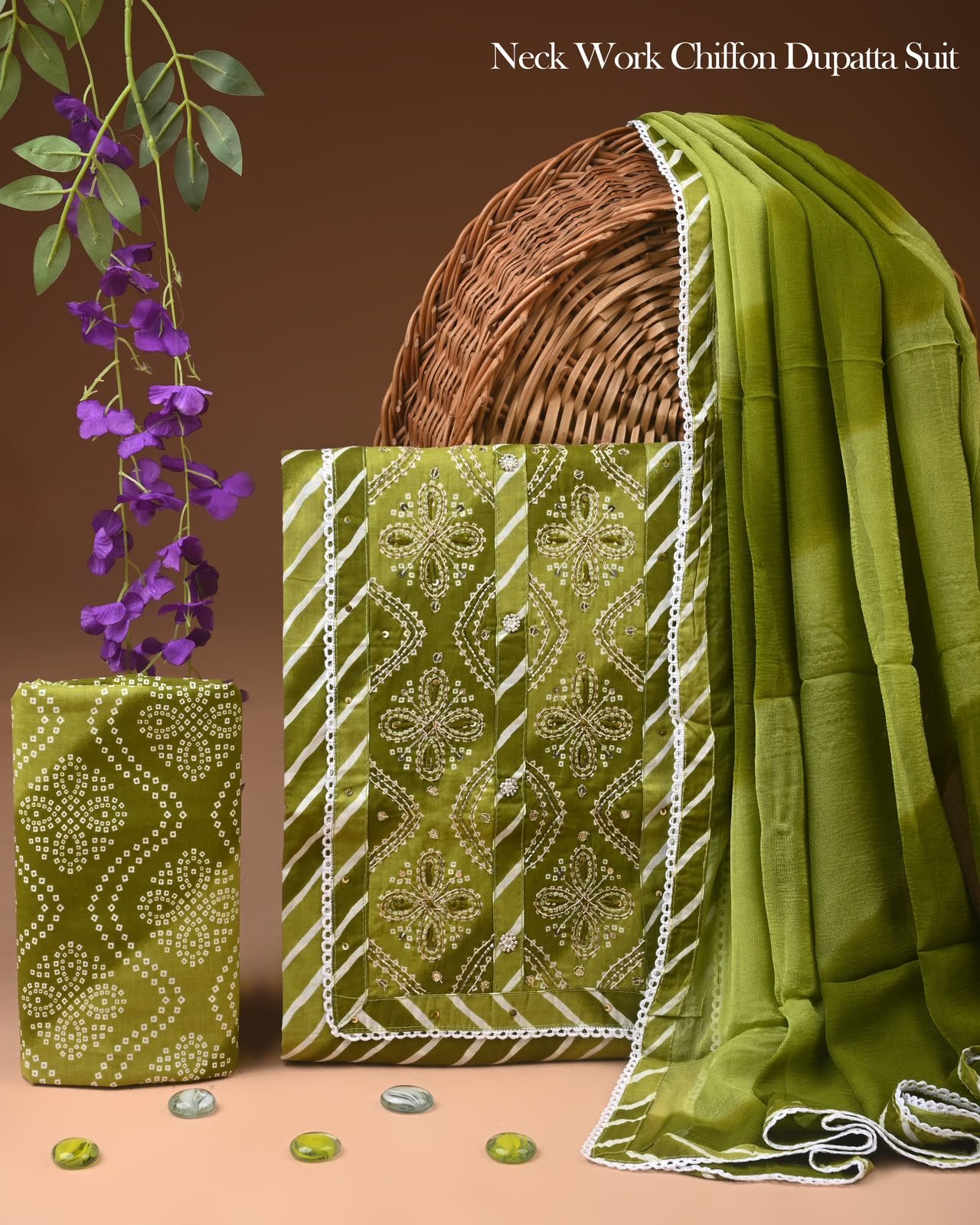 Gota Suit Chiffon Dupatta