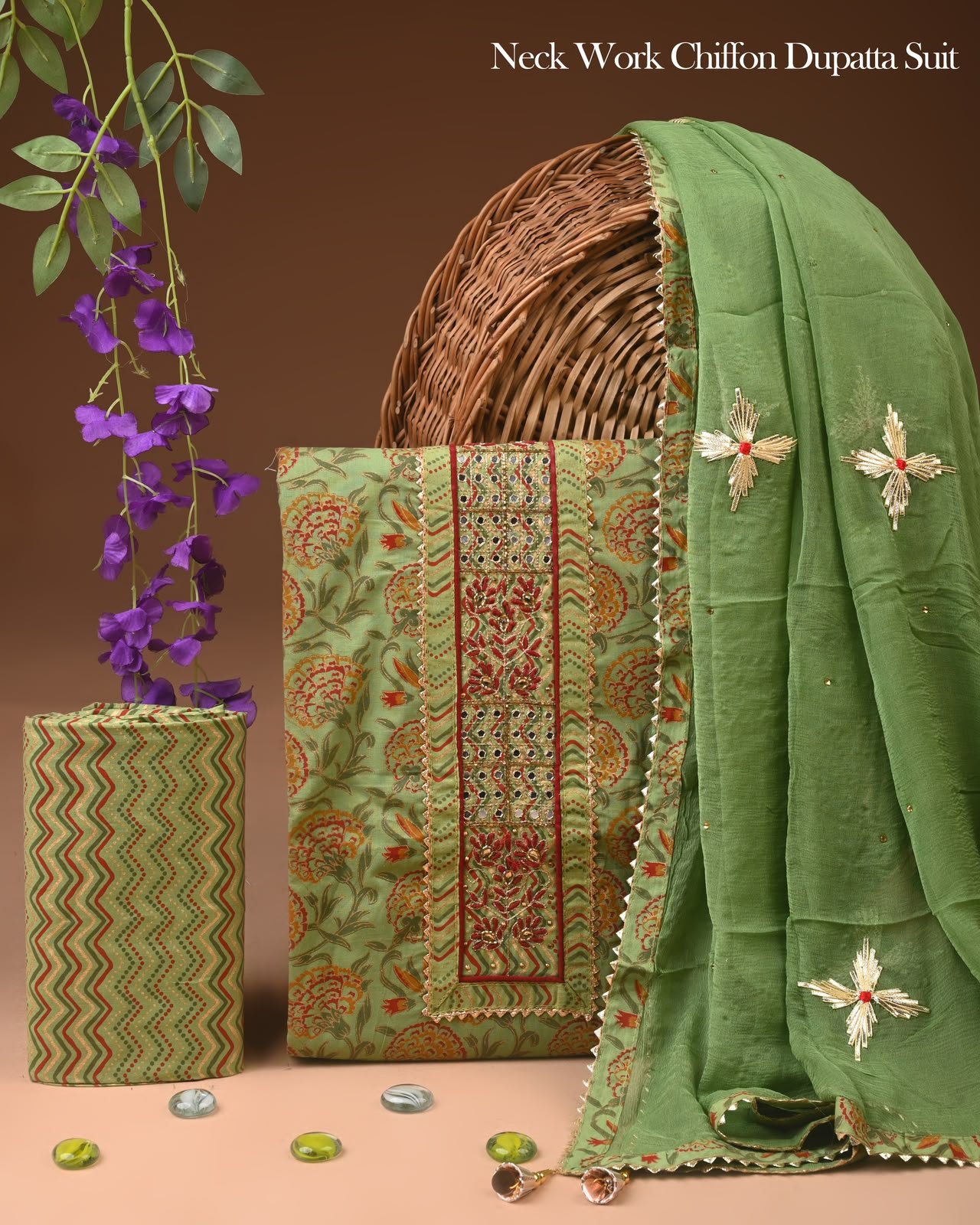Gota Suit Chiffon Dupatta