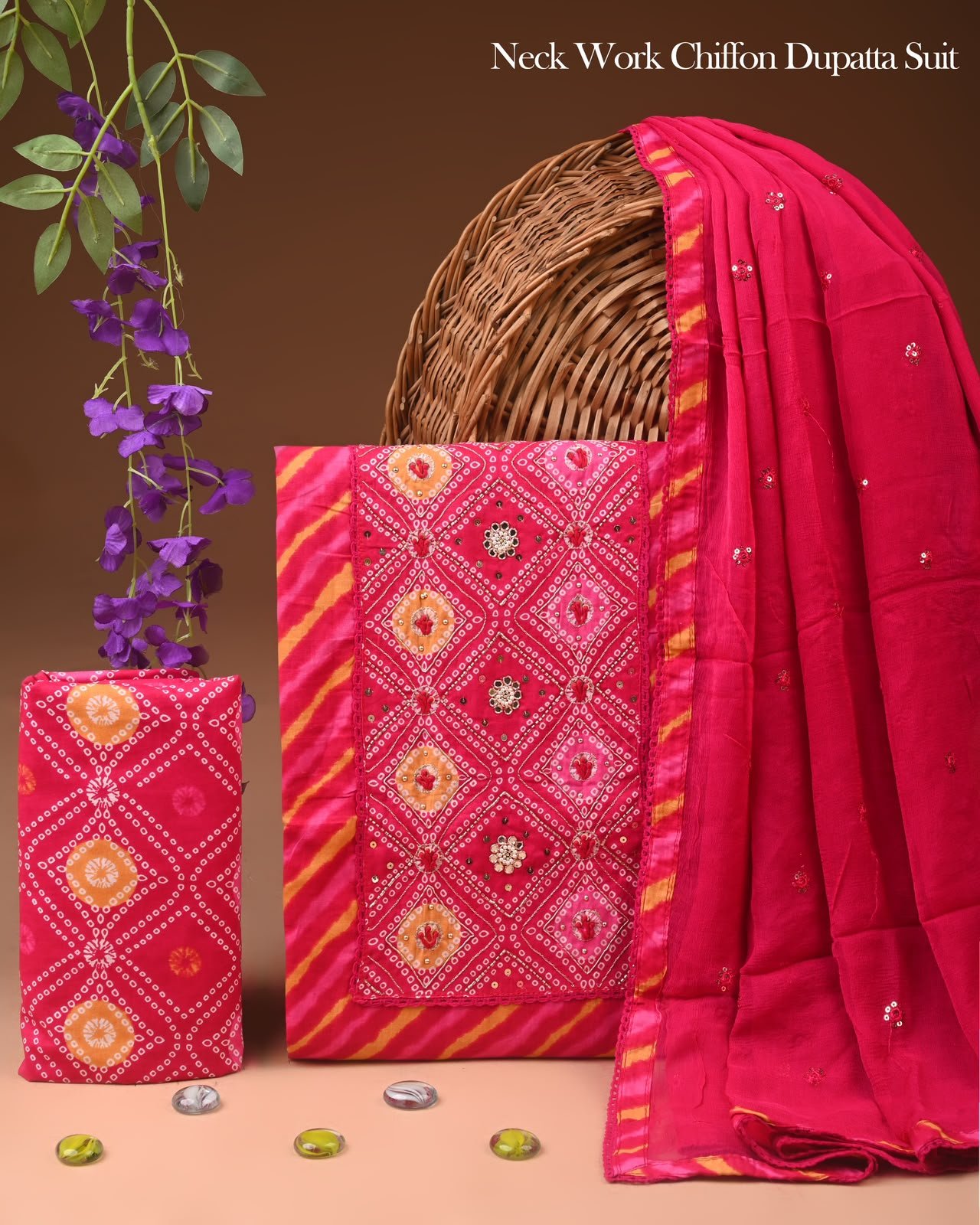 Gota Suit Chiffon Dupatta