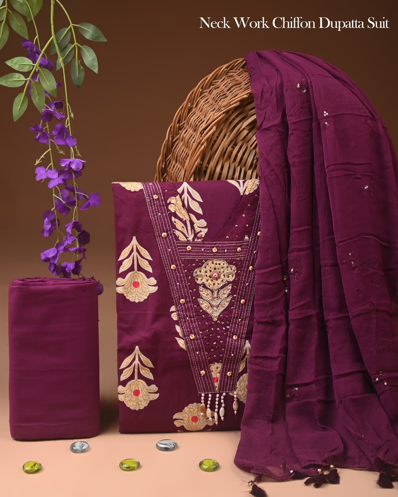 Gota Suit Chiffon Dupatta