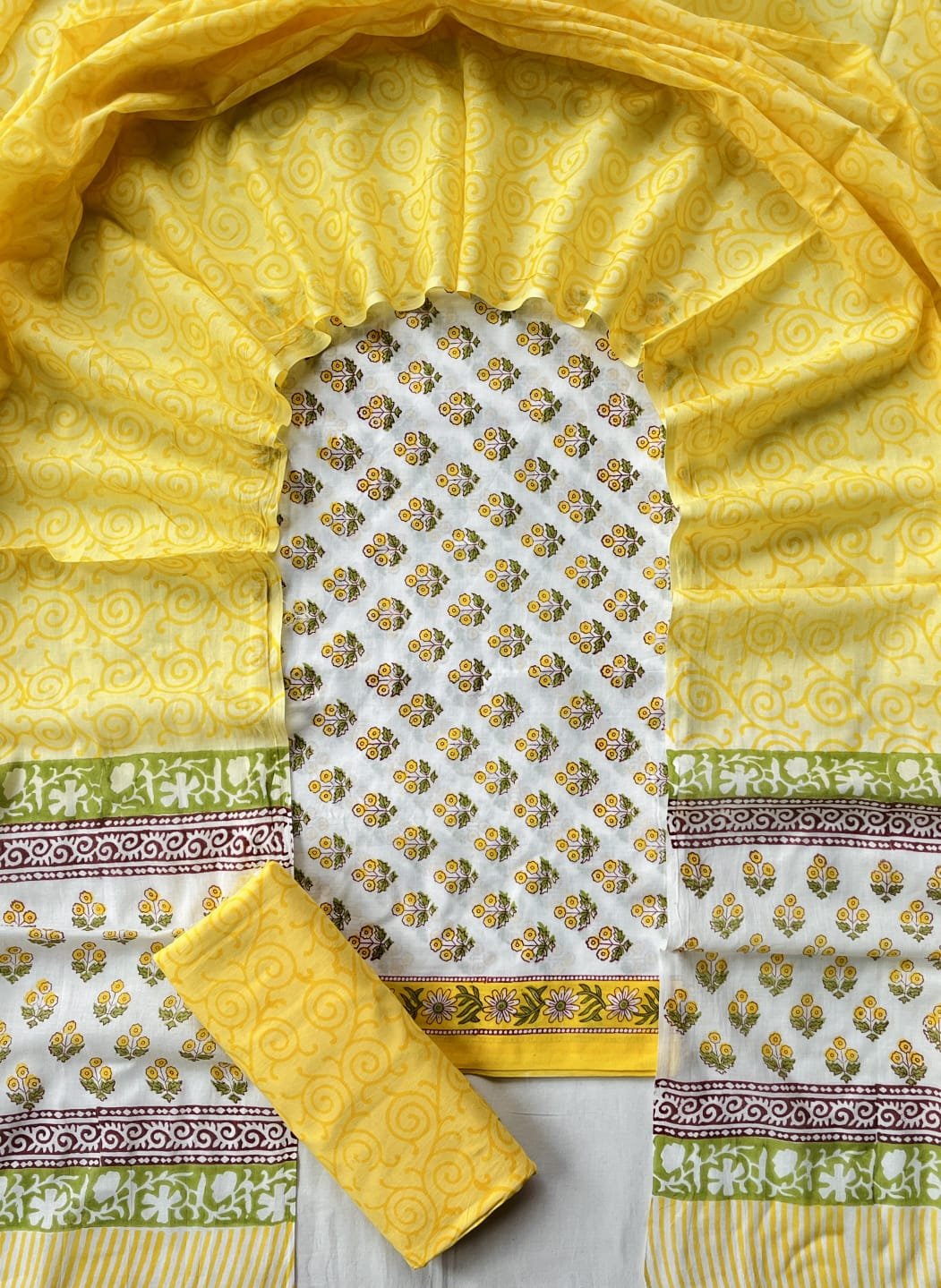 Cotton Dupatta Printed Suit