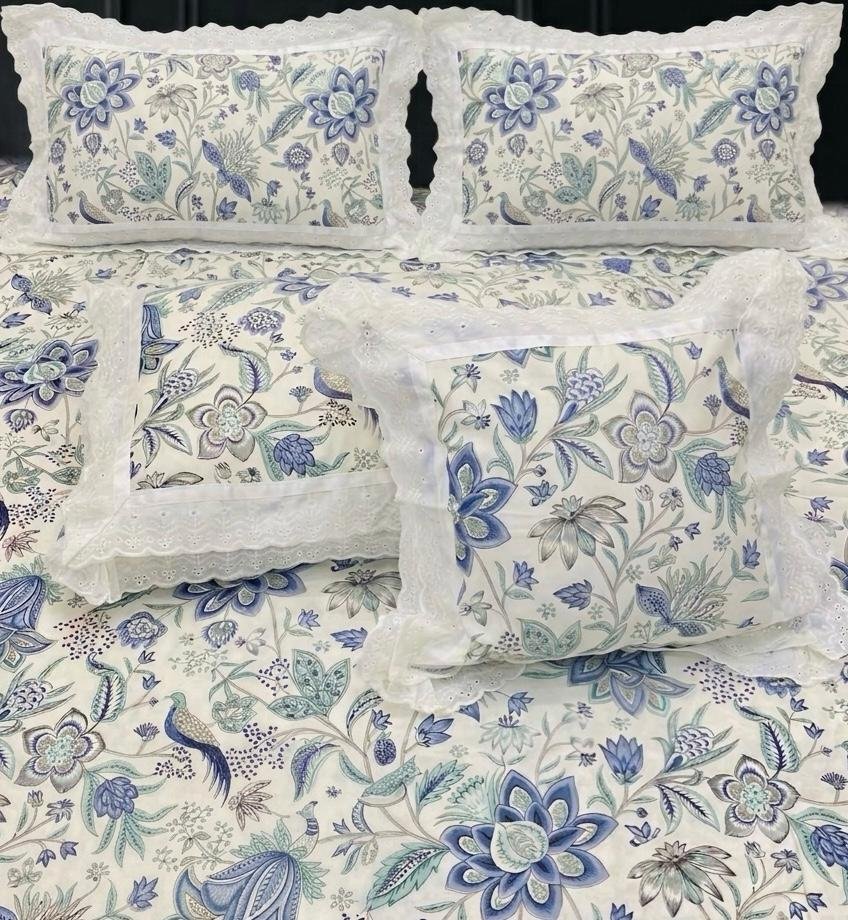 Cotton Printed King Size Bedsheet Set of 5