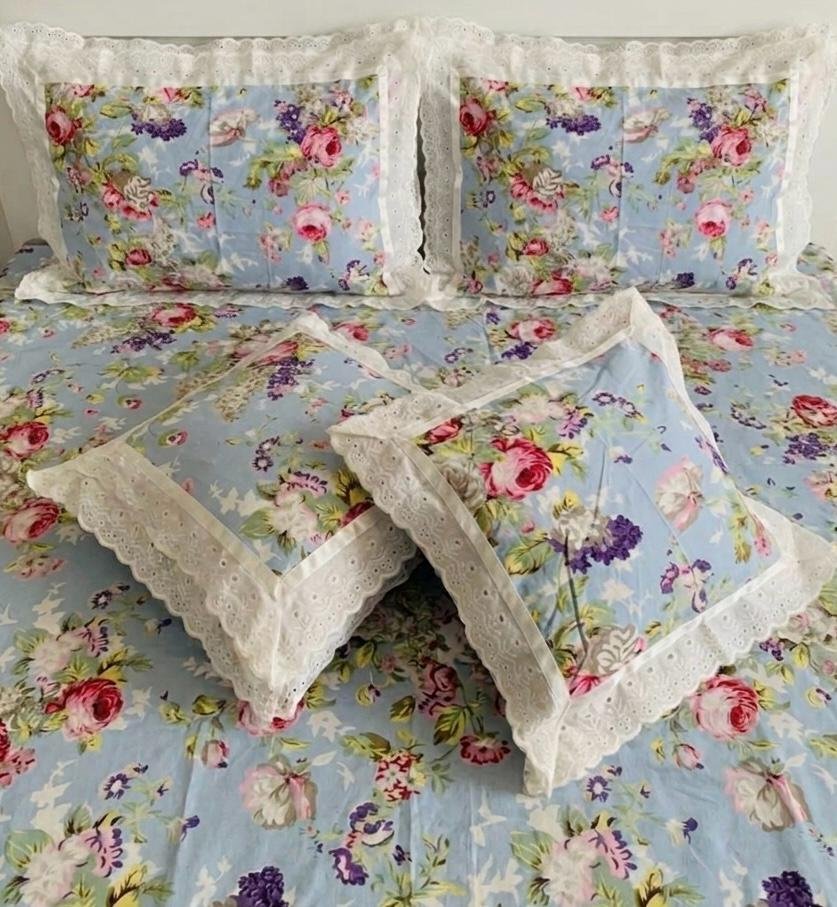 Cotton Printed King Size Bedsheet Set of 5