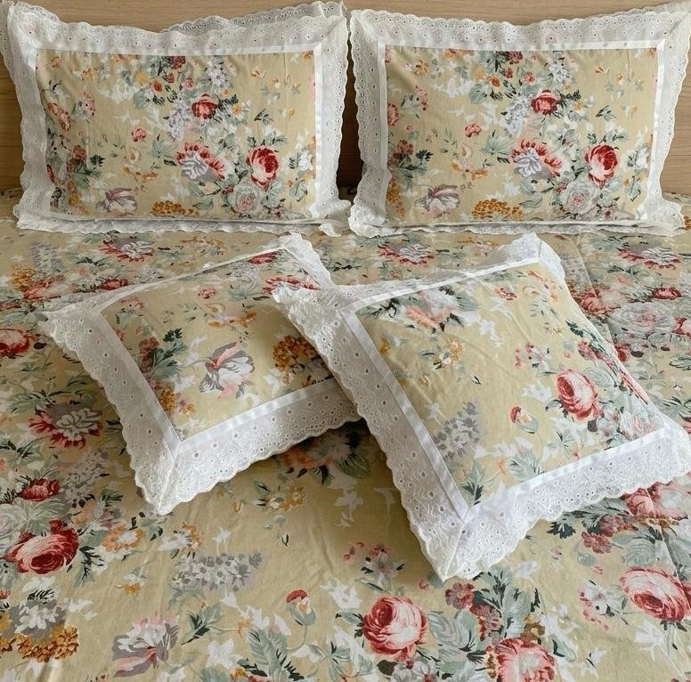 Cotton Printed King Size Bedsheet Set of 5