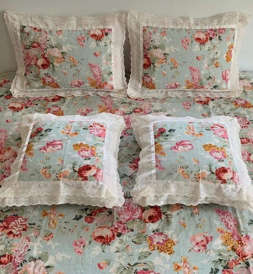 Cotton Printed King Size Bedsheet Set of 5