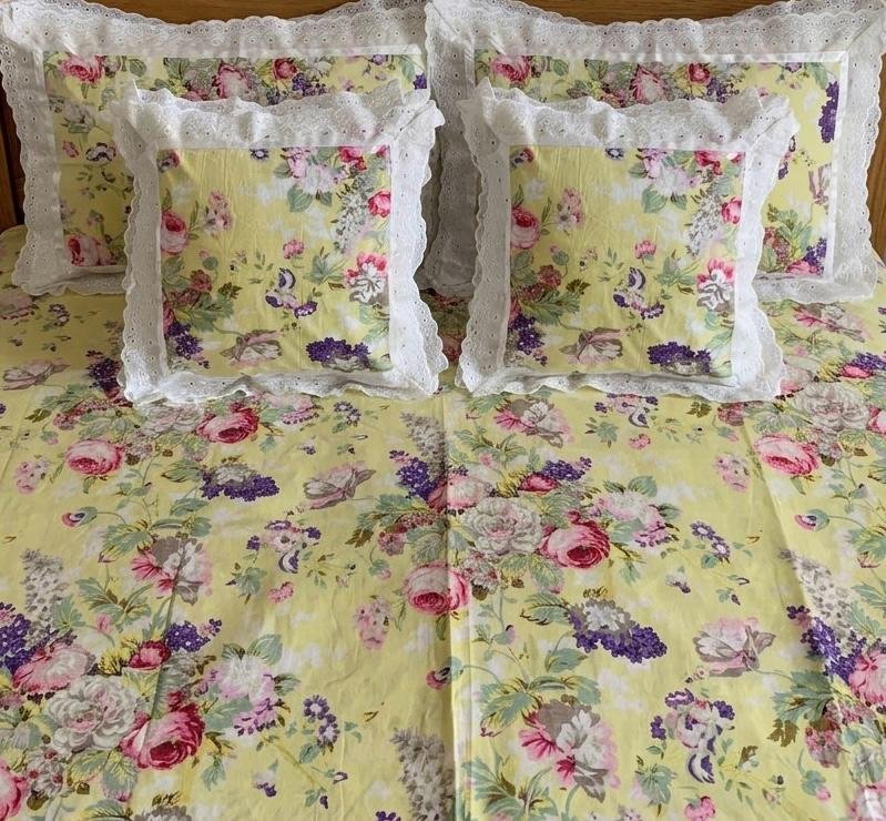 Cotton Printed King Size Bedsheet Set of 5