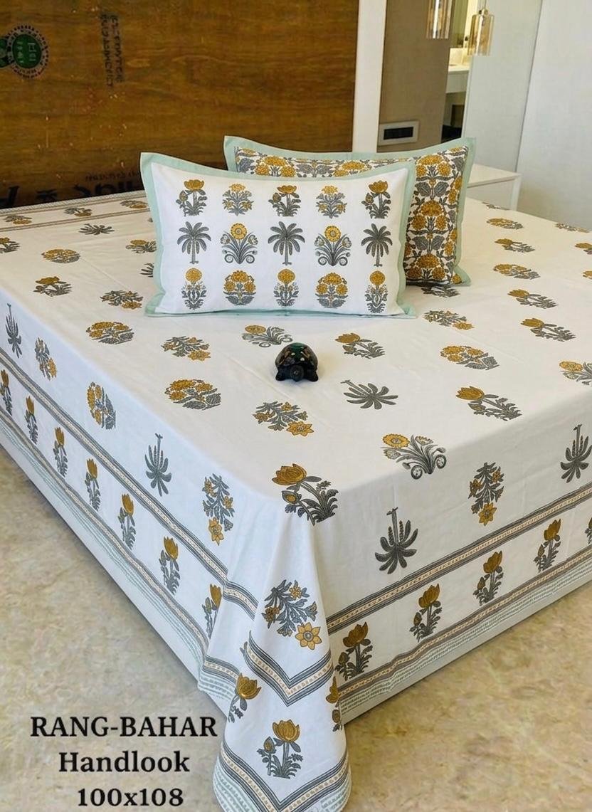 Cotton Printed Double Bedsheet