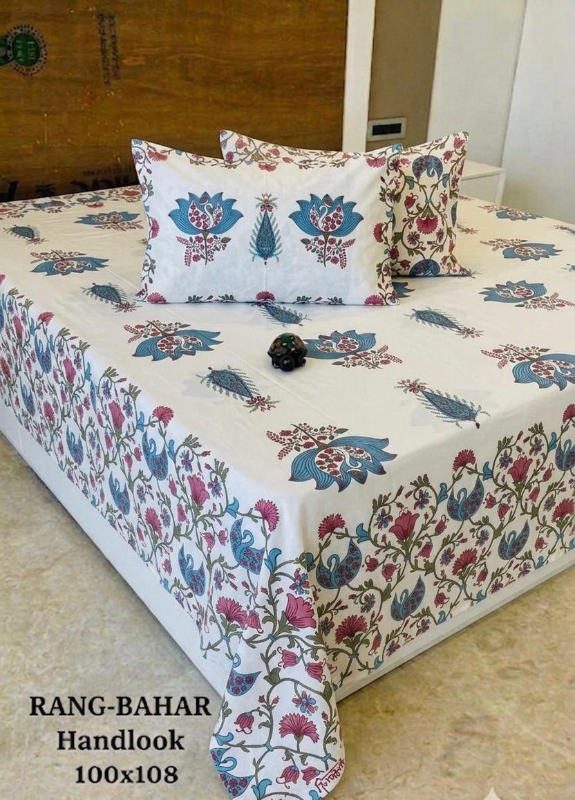 Cotton Printed Double Bedsheet