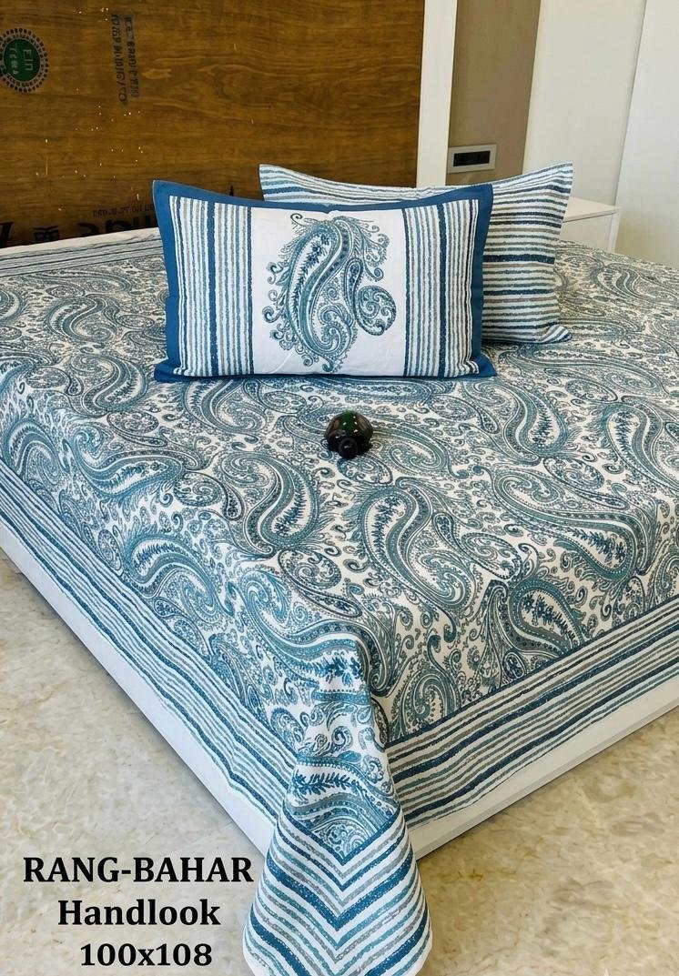 Cotton Printed Double Bedsheet