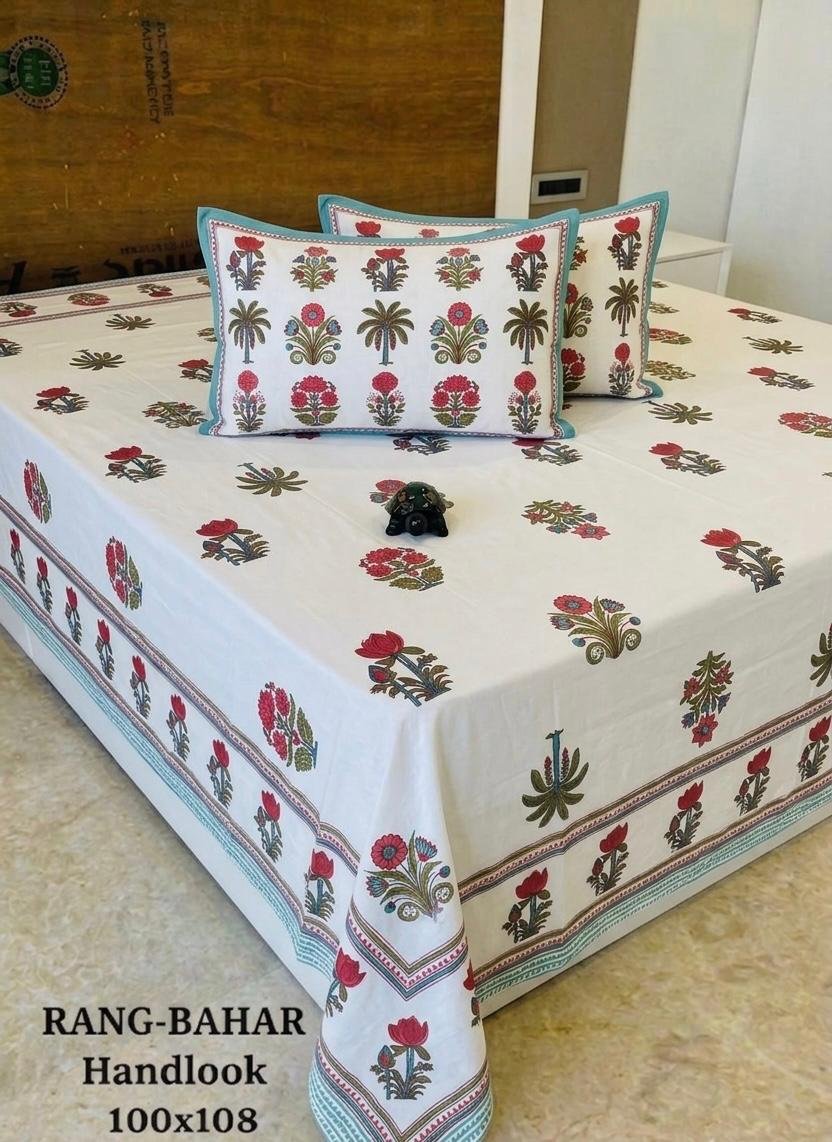 Cotton Printed Double Bedsheet